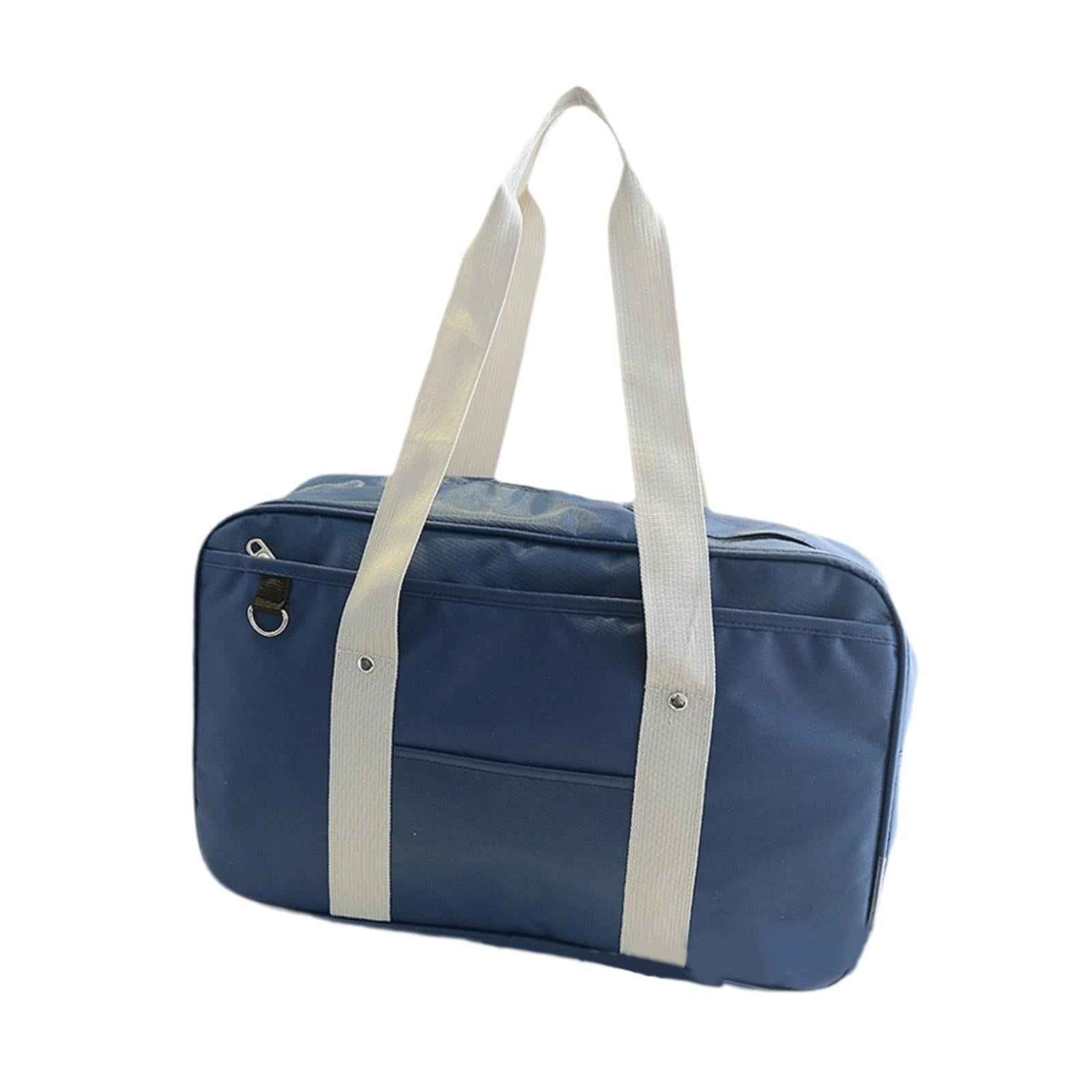 JK Uniform Bag with Zipper Fashion for Cosplay Top Handle Anime Shoulder Bag Blue