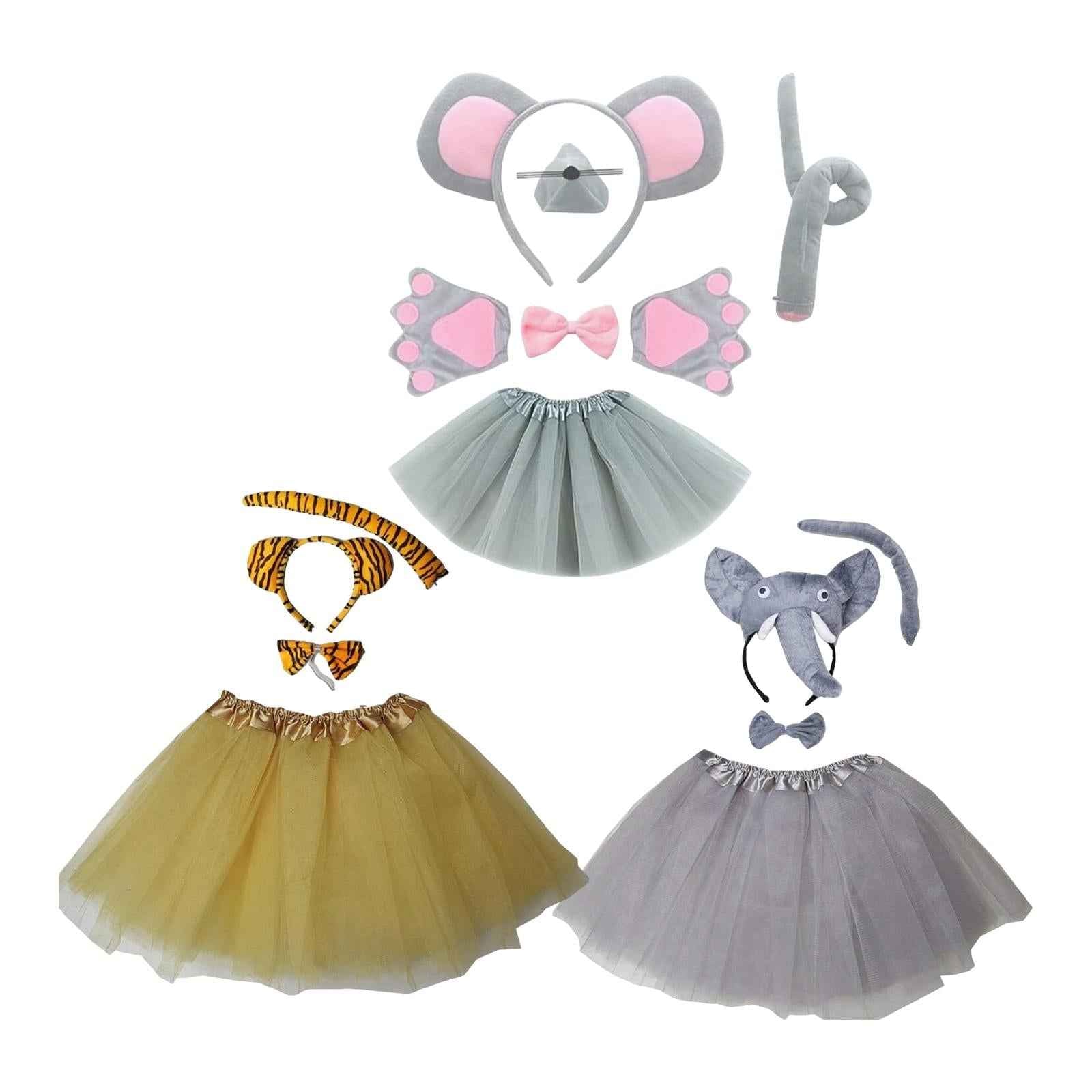 Animal Costume Set Halloween Outfit for Masquerade Performance Holiday Mouse