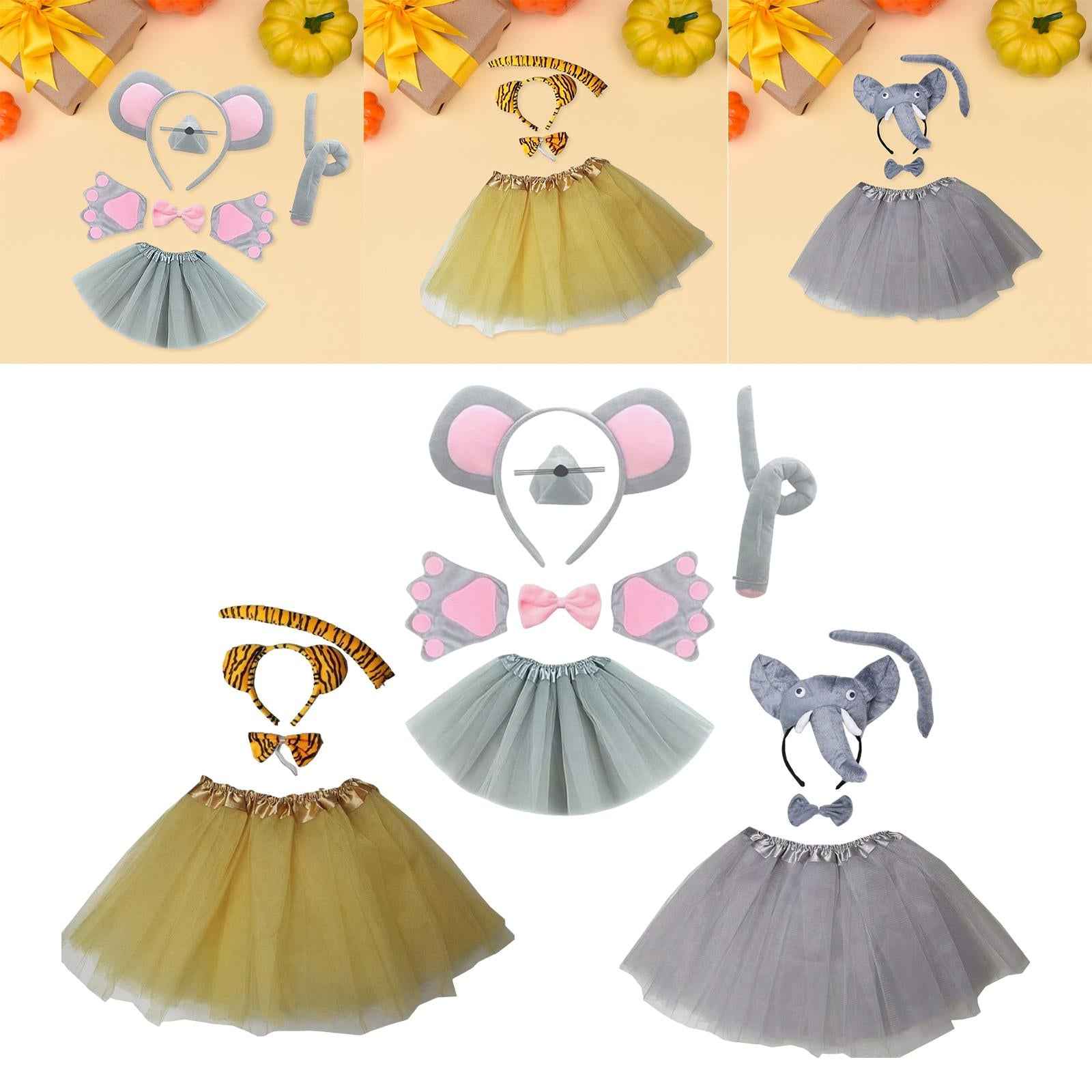 Animal Costume Set Halloween Outfit for Masquerade Performance Holiday Mouse