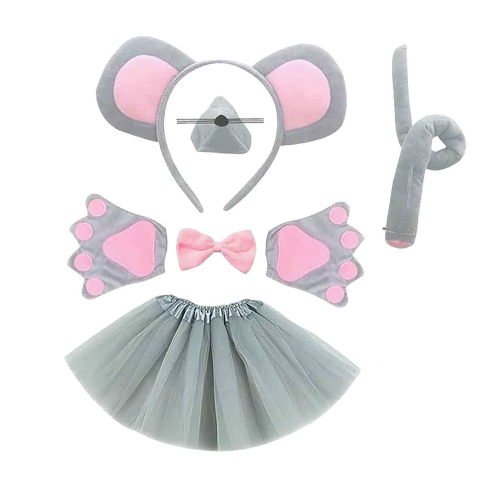 Animal Costume Set Halloween Outfit for Masquerade Performance Holiday Mouse