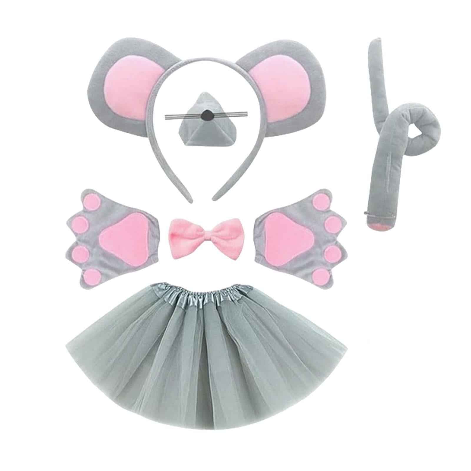 Animal Costume Set Halloween Outfit for Masquerade Performance Holiday Mouse
