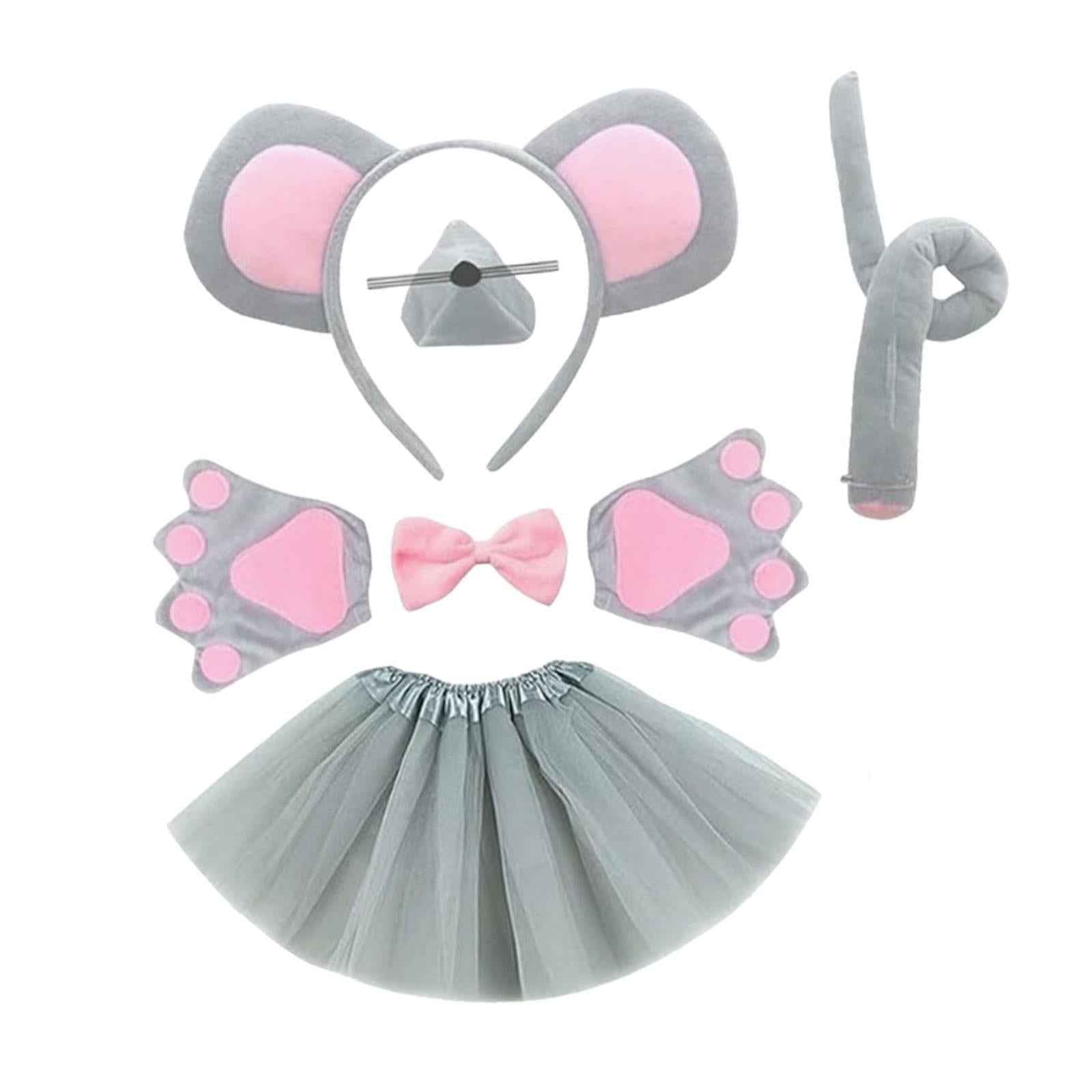 Animal Costume Set Halloween Outfit for Masquerade Performance Holiday Mouse
