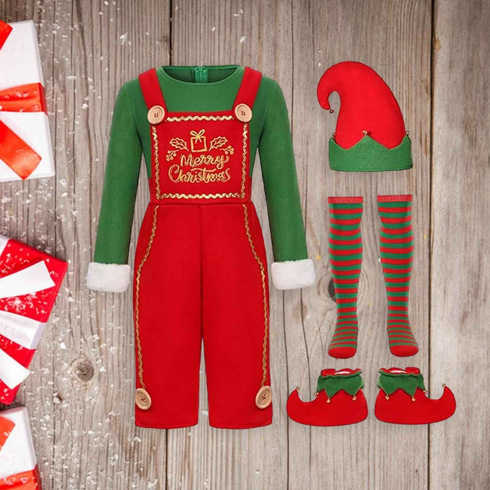 Christmas Costume Children Kids Clothes Set for Role Playing Festivals Party for Boys 110