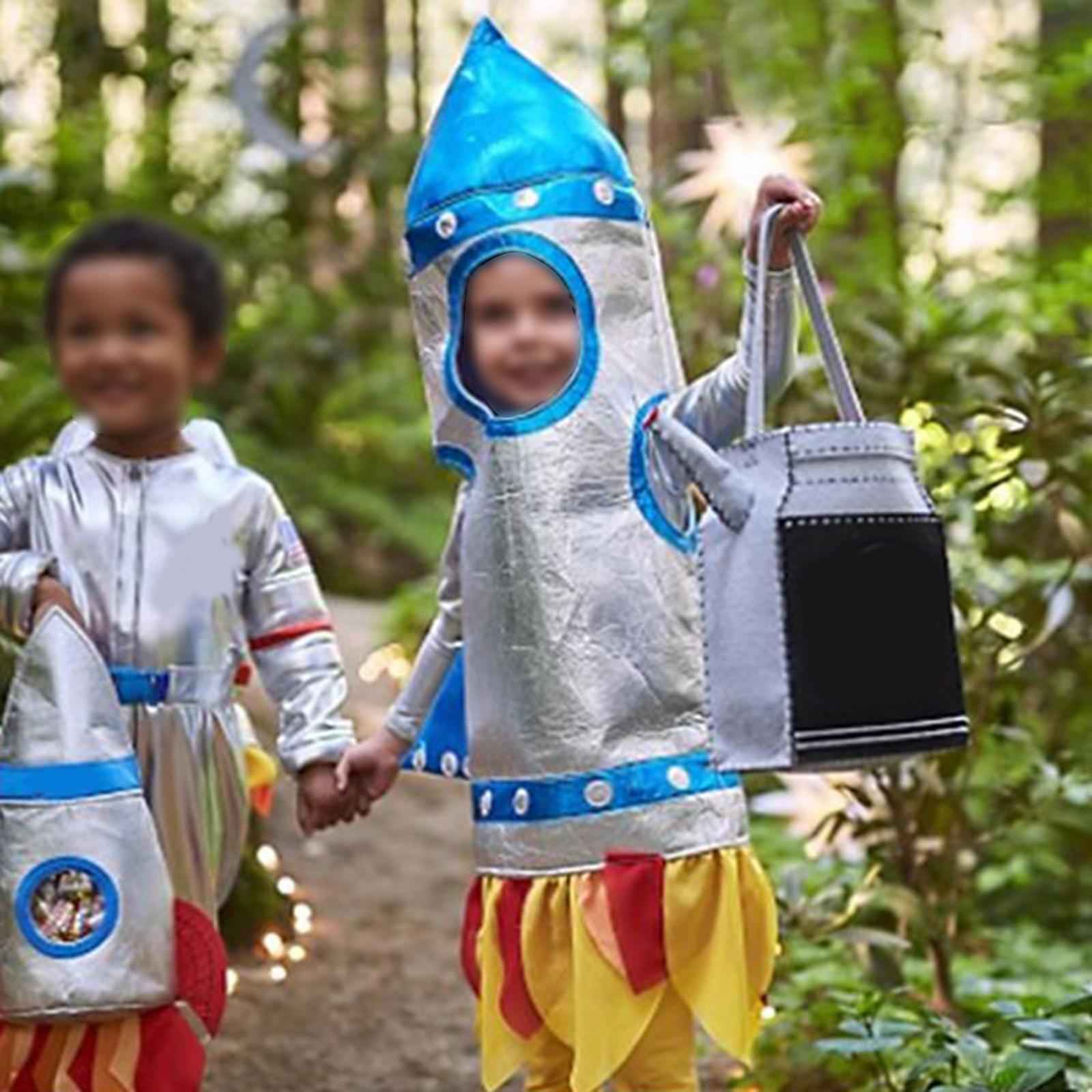 Rocketship Costume for Kids Funny Suit Bodysuit for Party Halloween Festival M