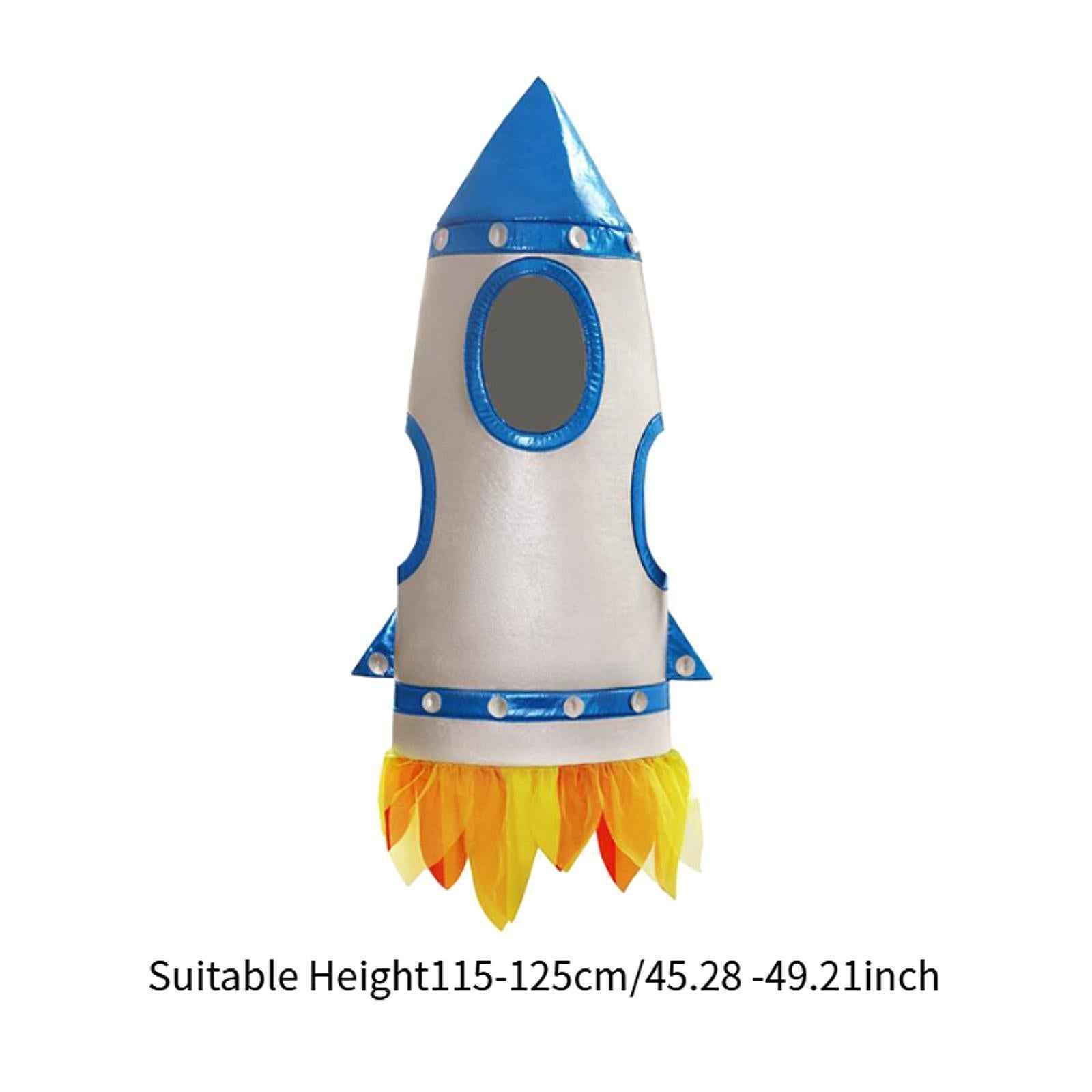 Rocketship Costume for Kids Funny Suit Bodysuit for Party Halloween Festival M