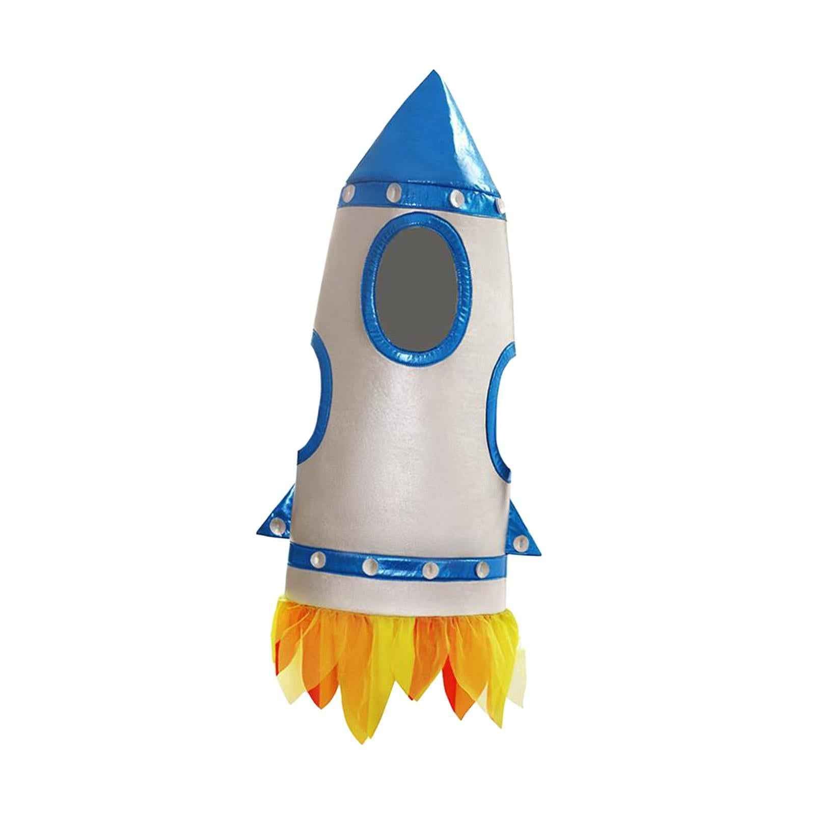 Rocketship Costume for Kids Funny Suit Bodysuit for Party Halloween Festival M