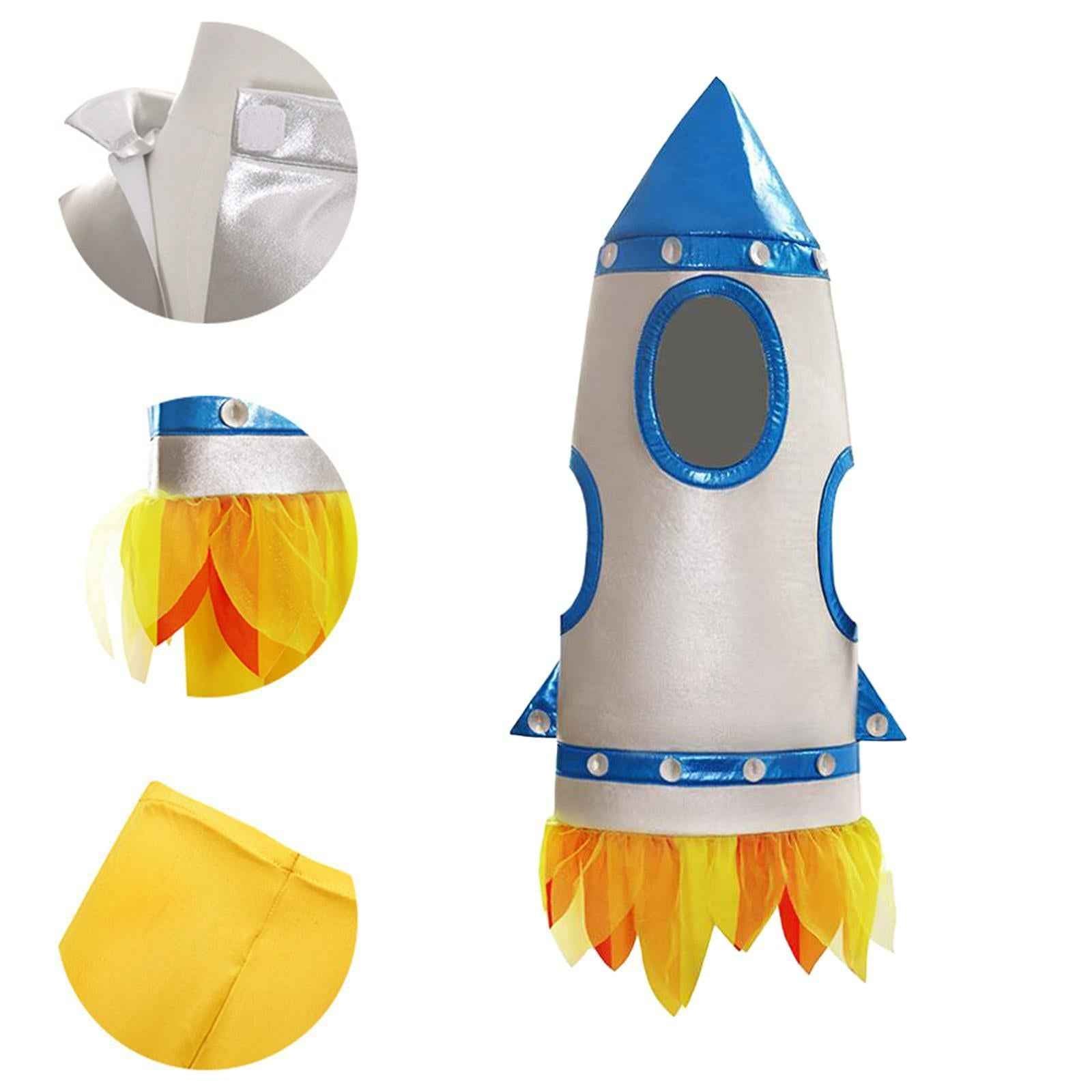 Rocketship Costume for Kids Funny Suit Bodysuit for Party Halloween Festival M