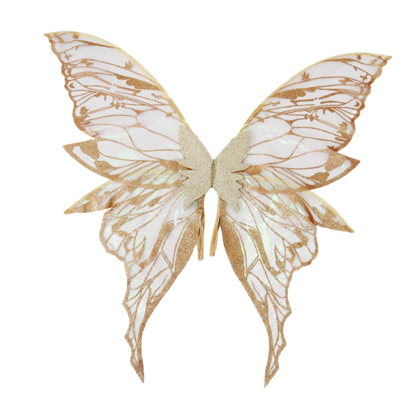 Butterfly Wing Lightweight Fairy Wing for Festival Role Play Masquerade Gold