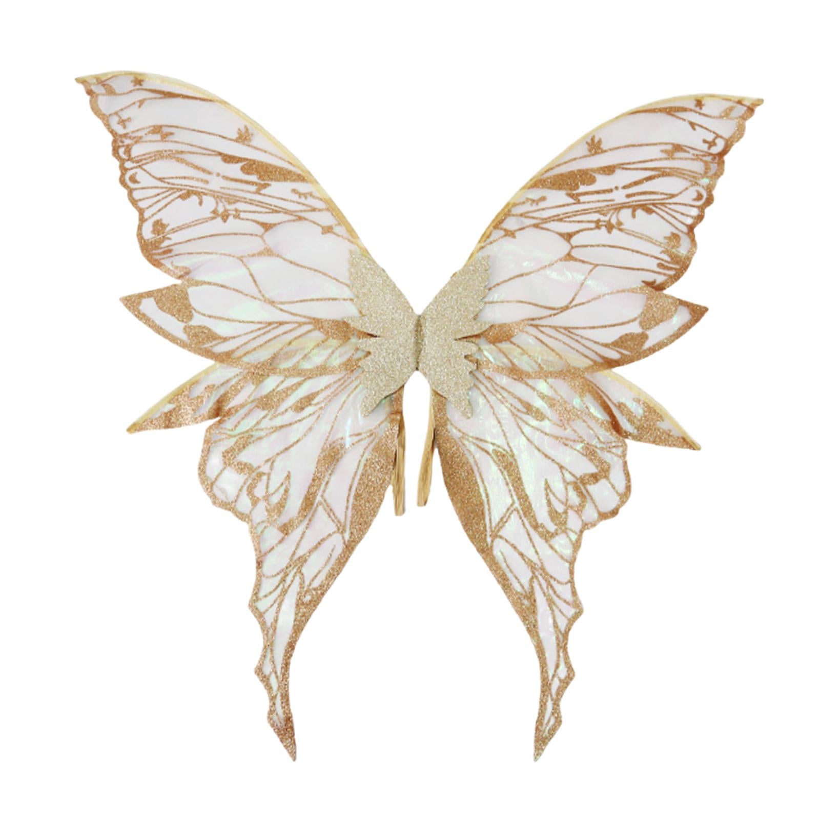 Butterfly Wing Lightweight Fairy Wing for Festival Role Play Masquerade Gold