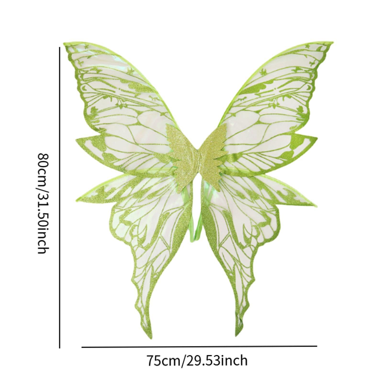 Butterfly Wing Lightweight Fairy Wing for Festival Role Play Masquerade Green