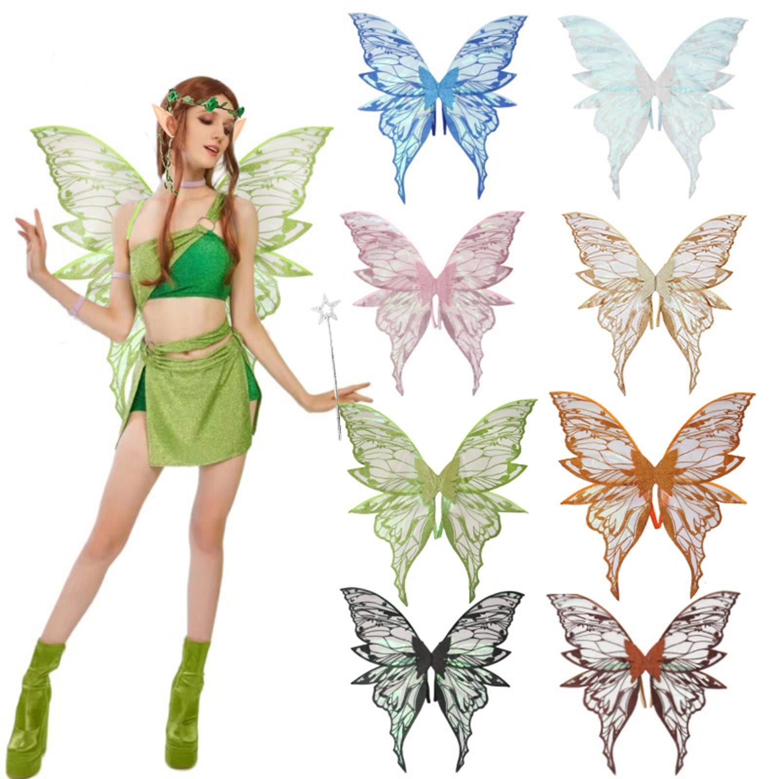 Butterfly Wing Lightweight Fairy Wing for Festival Role Play Masquerade Green