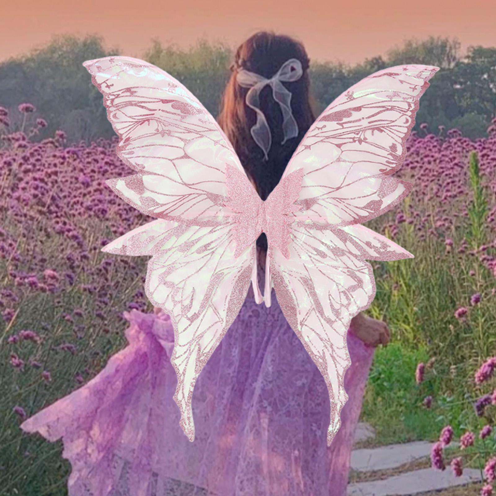 Butterfly Wing Lightweight Fairy Wing for Festival Role Play Masquerade Pink