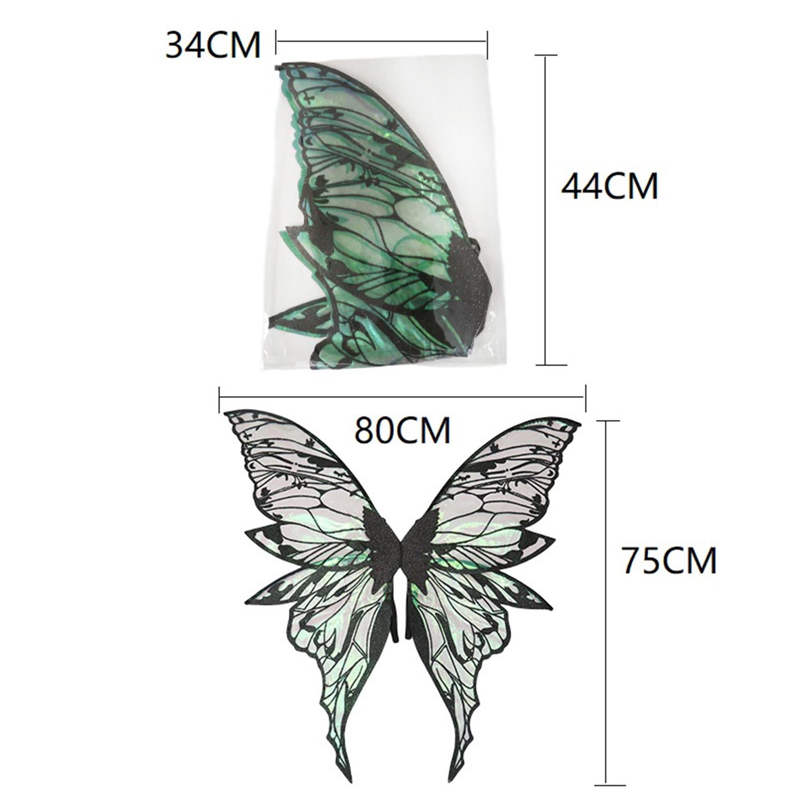 Butterfly Wing Lightweight Fairy Wing for Festival Role Play Masquerade Black