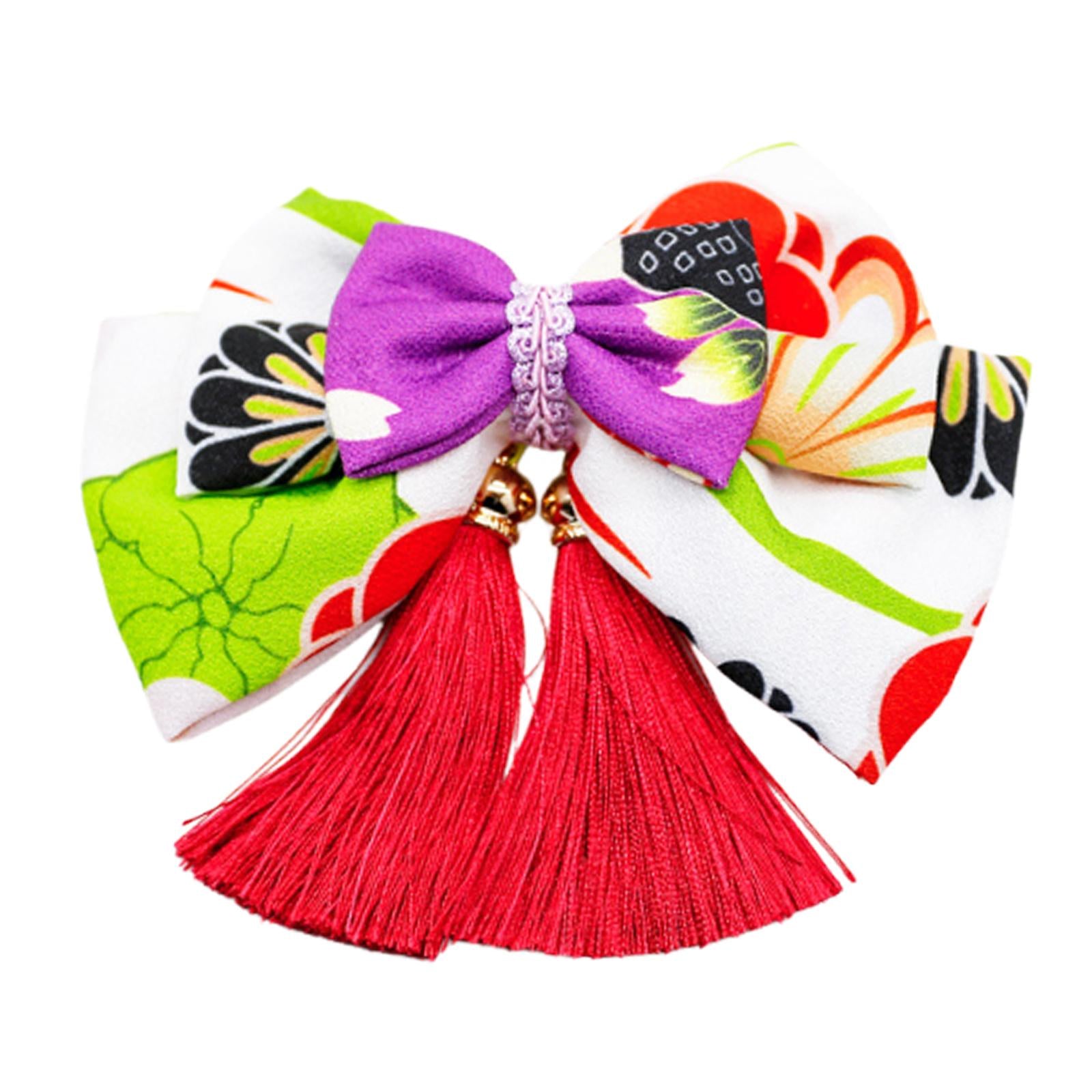Bowknot Tassel Hair Accessories for Girls Hairpiece Japanese Style Hair Clip Style B