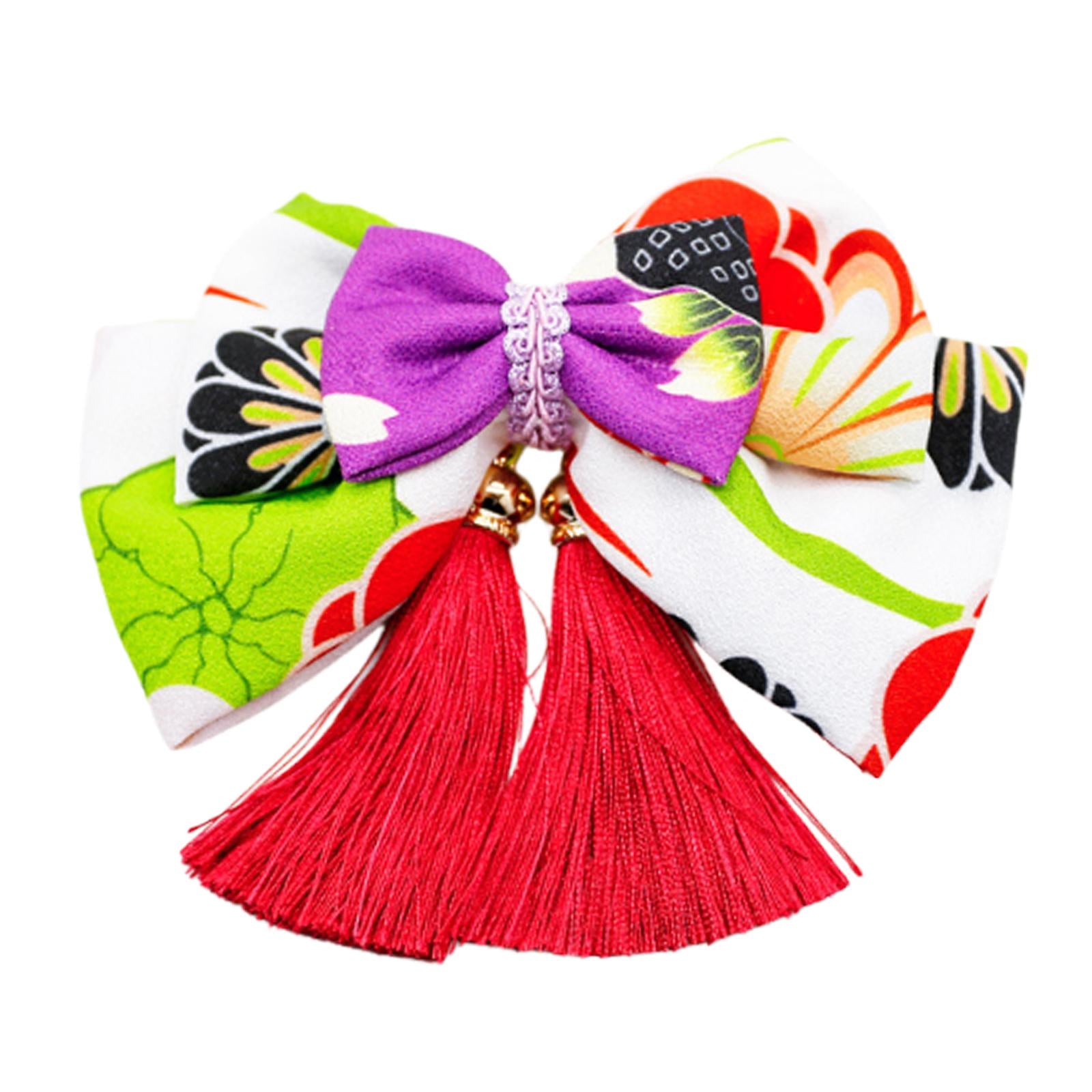 Bowknot Tassel Hair Accessories for Girls Hairpiece Japanese Style Hair Clip Style B