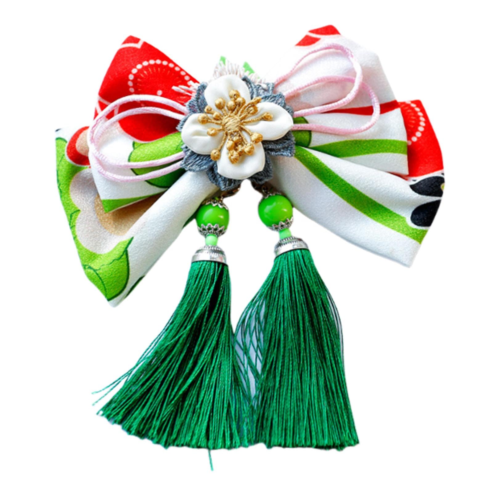 Bowknot Tassel Hair Accessories for Girls Hairpiece Japanese Style Hair Clip Style D