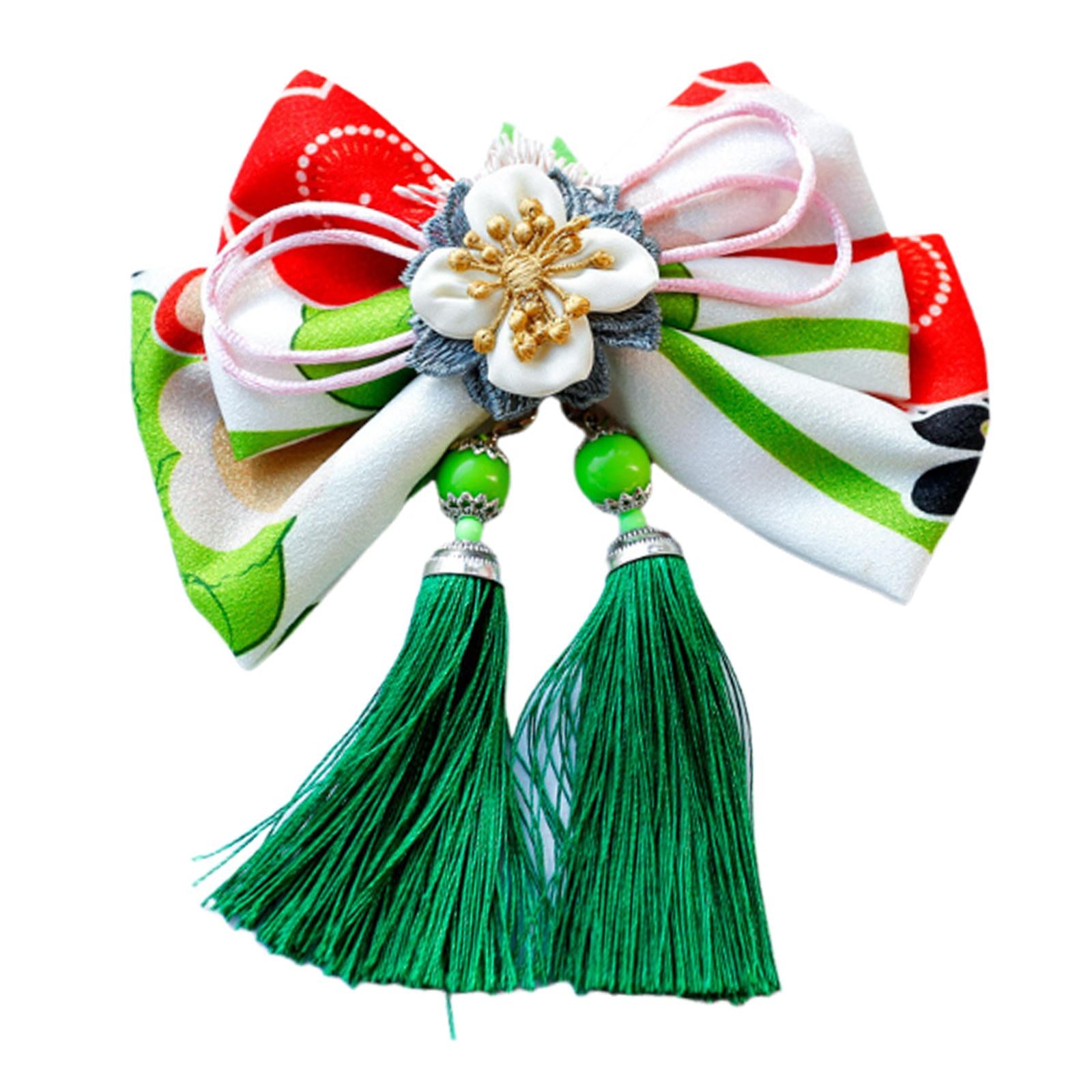 Bowknot Tassel Hair Accessories for Girls Hairpiece Japanese Style Hair Clip Style D