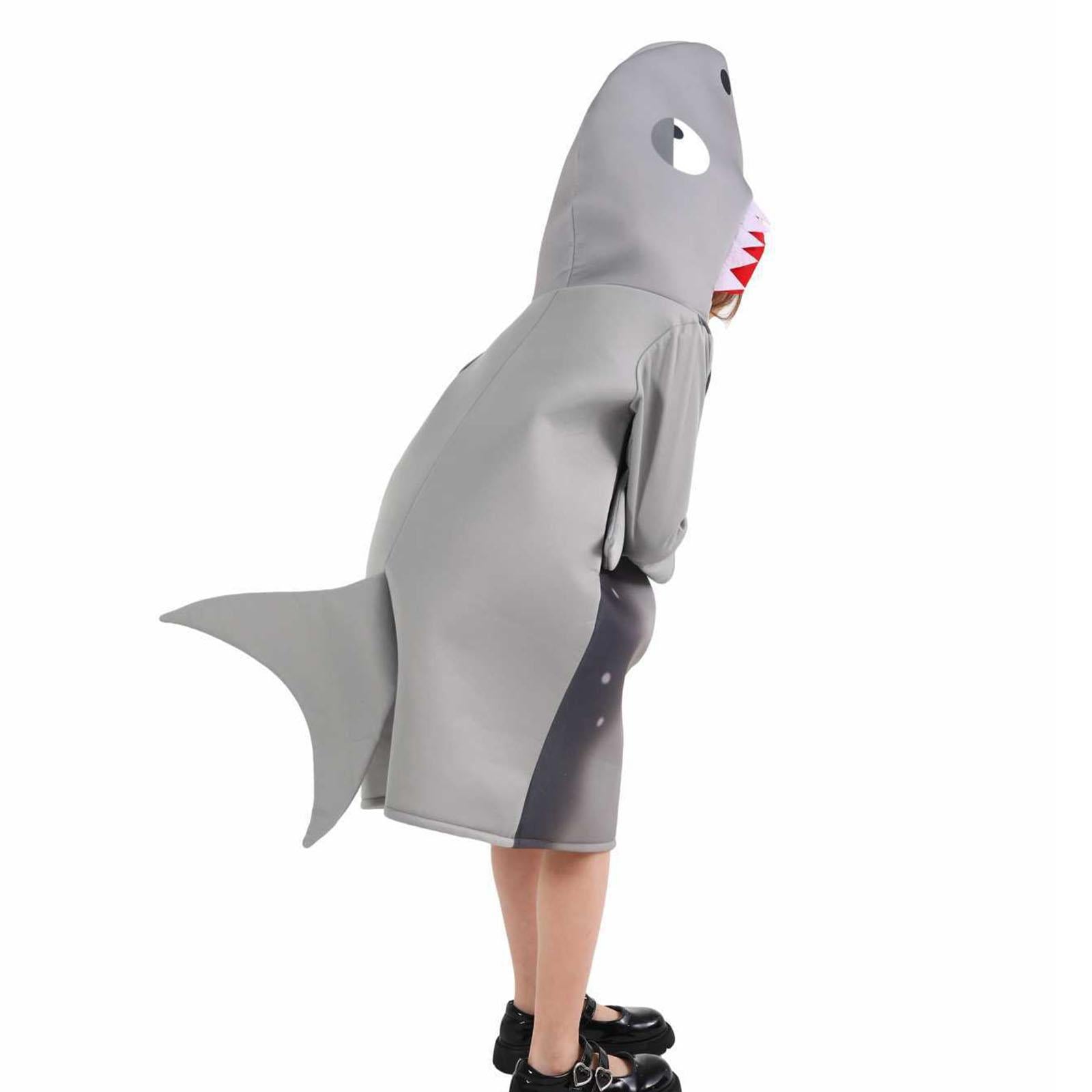 Child Shark Costume Animal Cosplay Outfit for Themed Party Carnival Festival 84cm