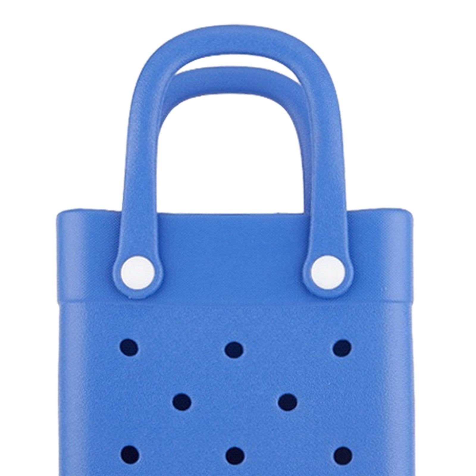 Beach Tote Bag Multi Purpose Beach Storage Basket for Outdoor Travel Holiday dark blue