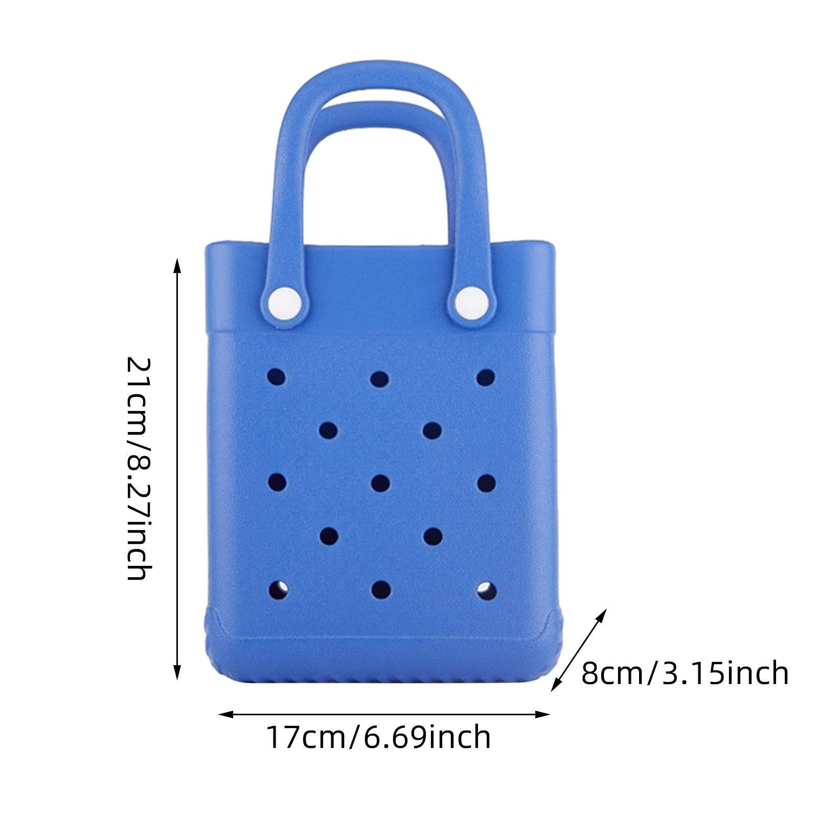 Beach Tote Bag Multi Purpose Beach Storage Basket for Outdoor Travel Holiday dark blue