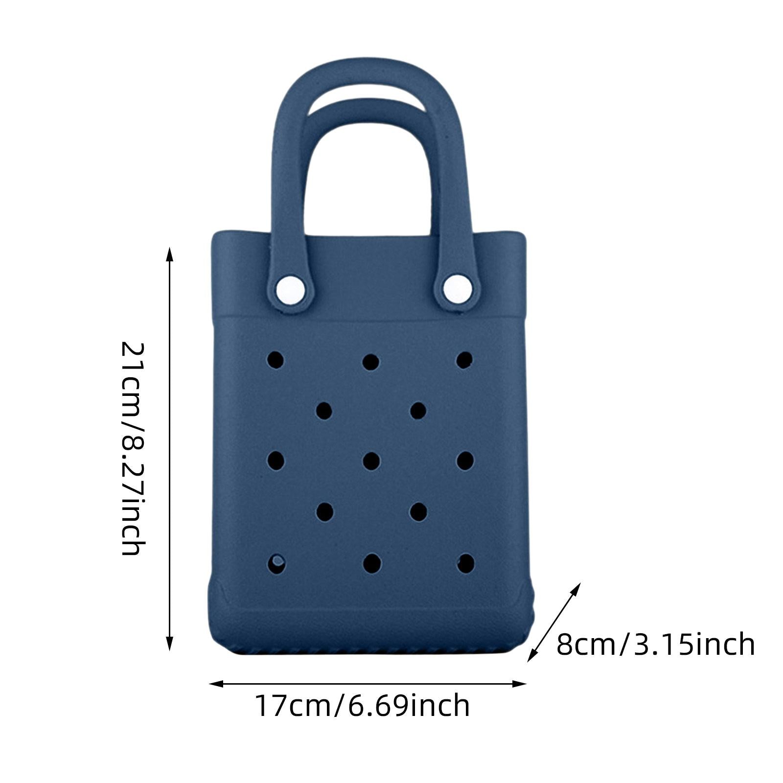 Beach Tote Bag Multi Purpose Beach Storage Basket for Outdoor Travel Holiday Navy