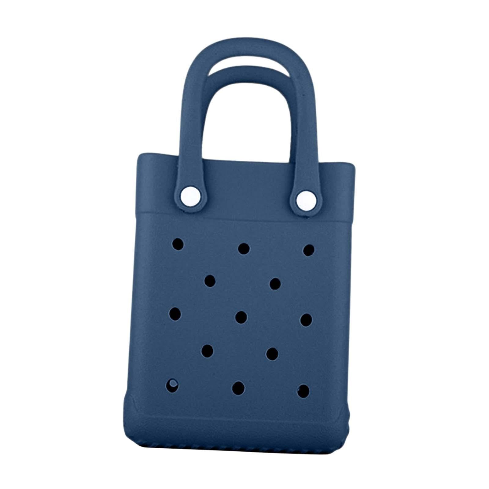 Beach Tote Bag Multi Purpose Beach Storage Basket for Outdoor Travel Holiday Navy