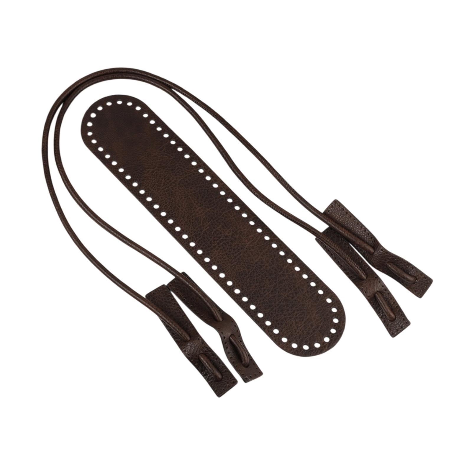PU Leather Bag Knitting Set DIY for Enthusiasts Crossbody Purse Professional Coffee