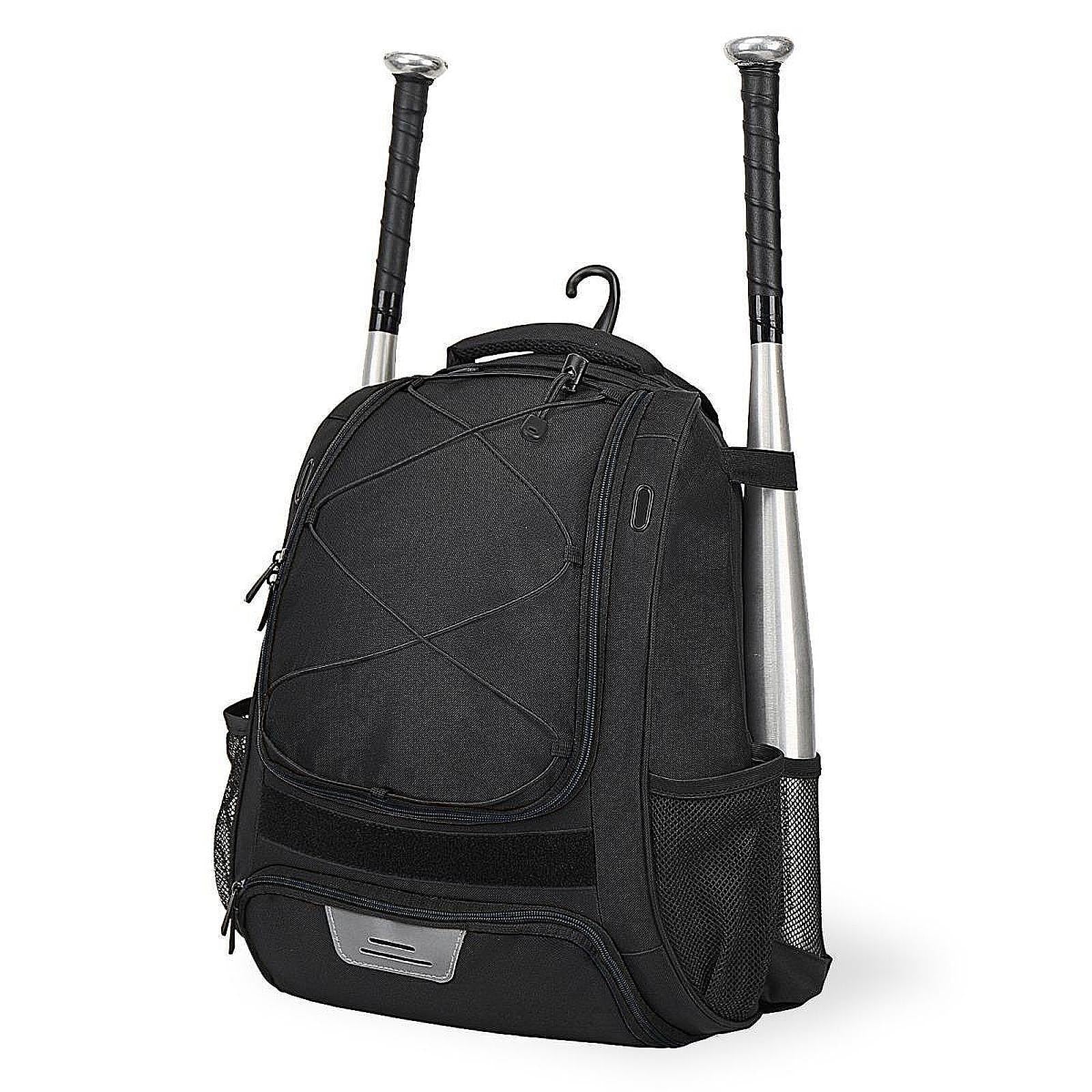 Baseball Backpack Professional Portable Sport Bag for Gym Soccer Boys Girls black