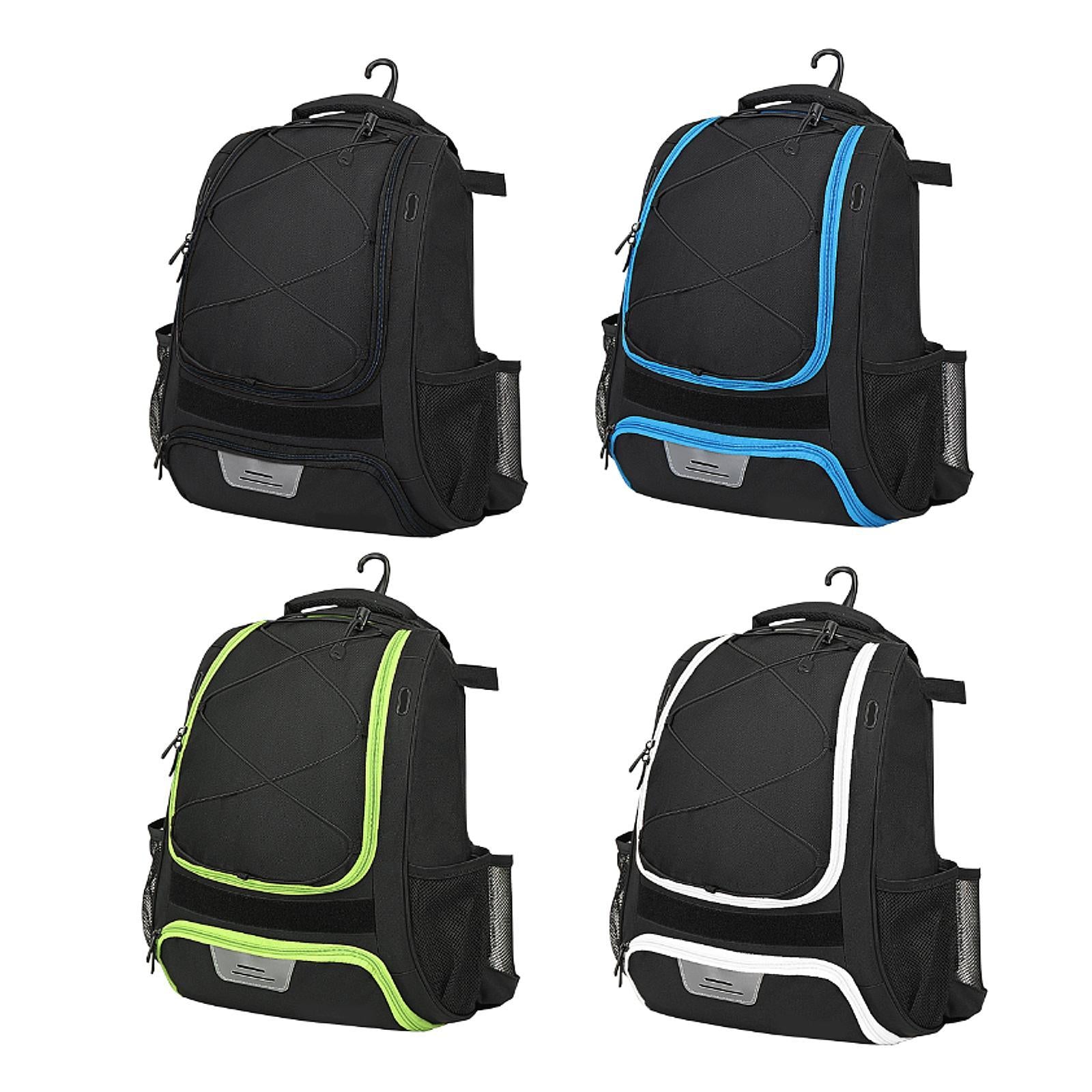 Baseball Backpack Professional Portable Sport Bag for Gym Soccer Boys Girls black
