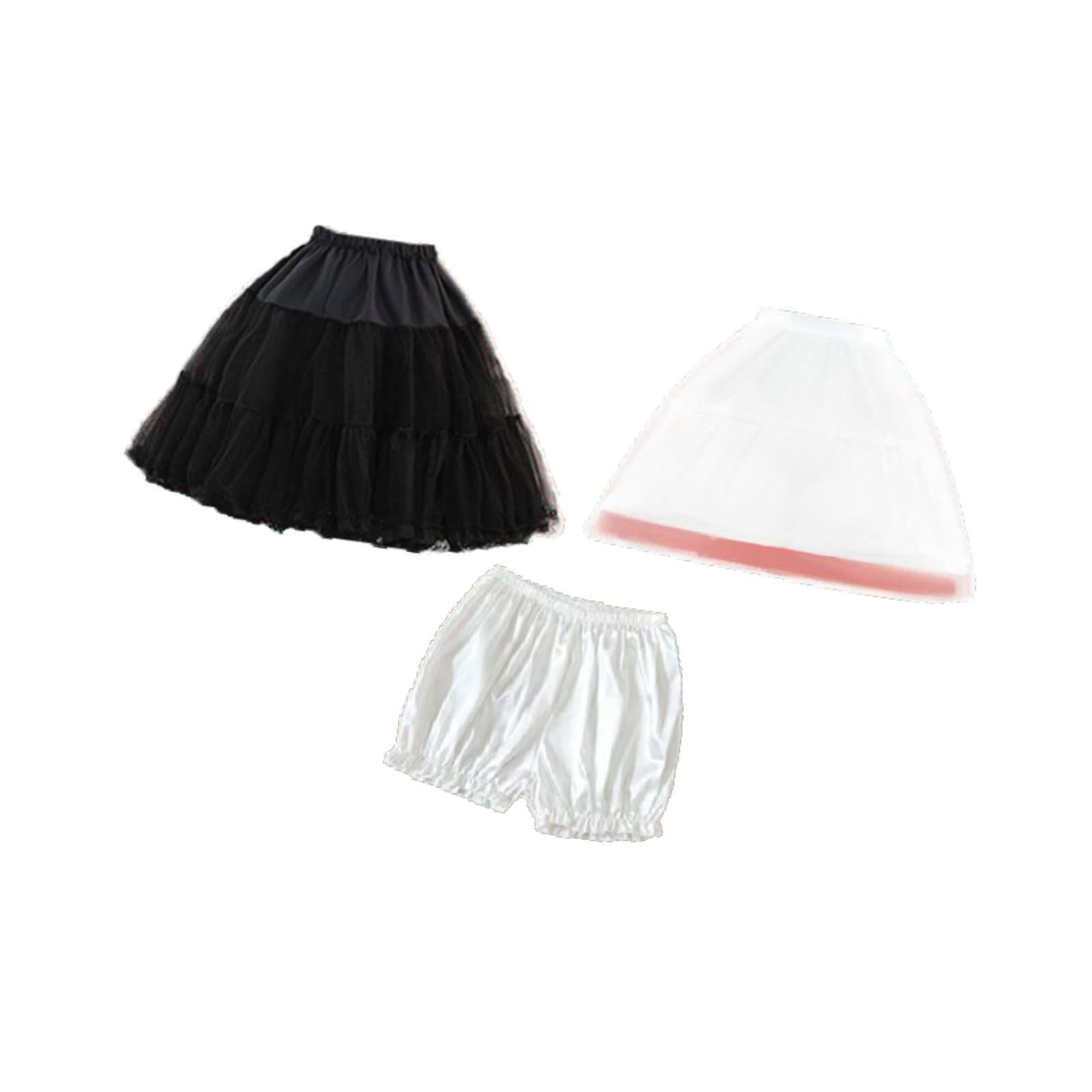 Women Petticoat Skirt Half Slips Princess Lady Ballet Dress Tulle Underskirt 55cm