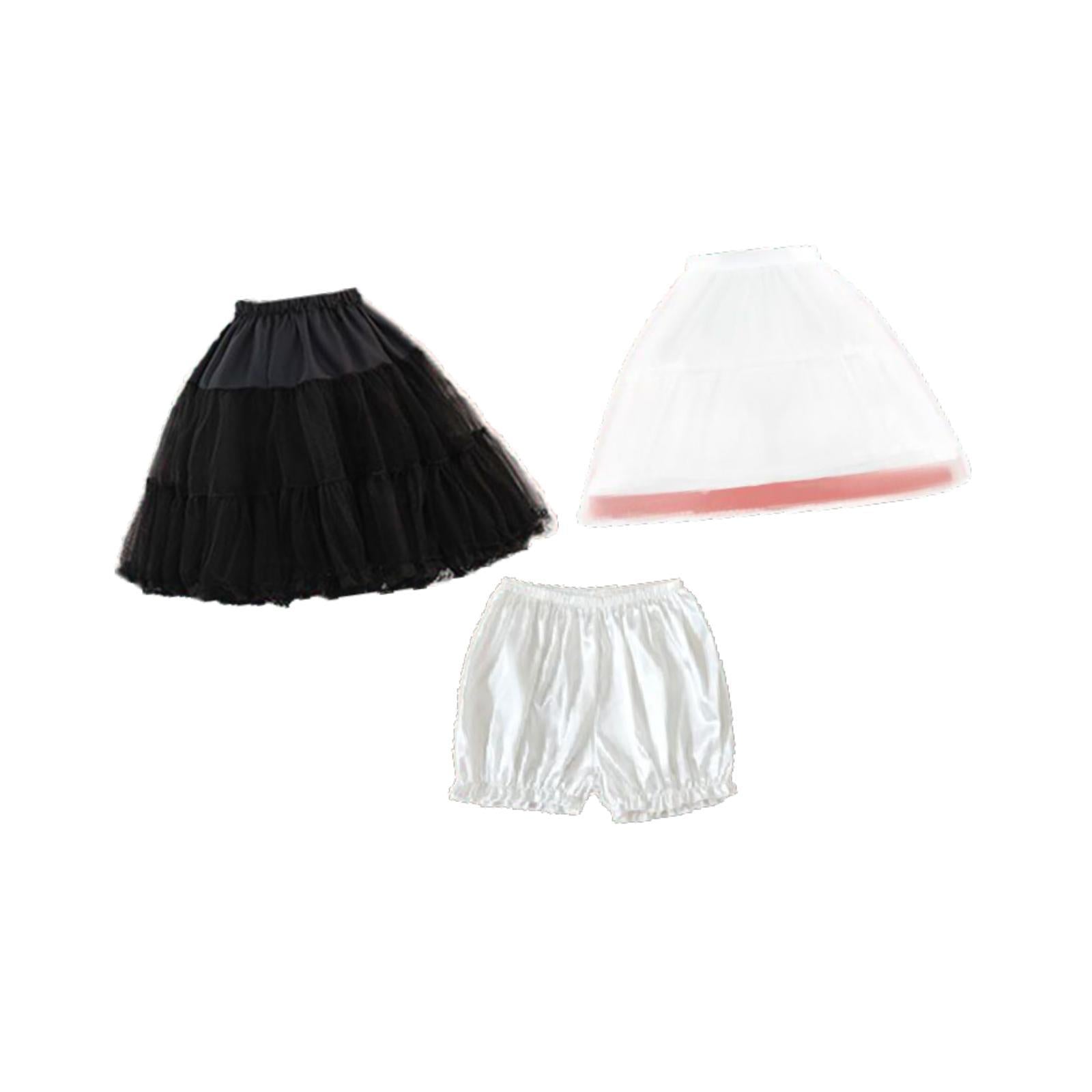 Women Petticoat Skirt Half Slips Princess Lady Ballet Dress Tulle Underskirt 55cm