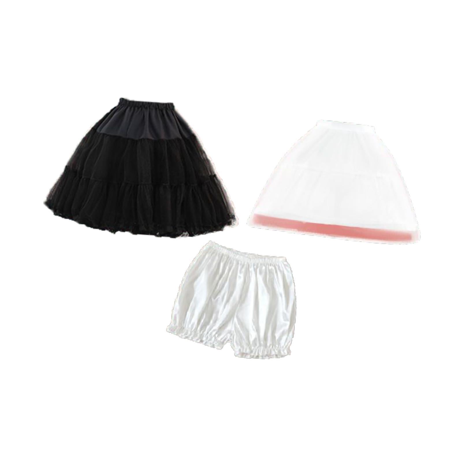 Women Petticoat Skirt Half Slips Princess Lady Ballet Dress Tulle Underskirt 55cm