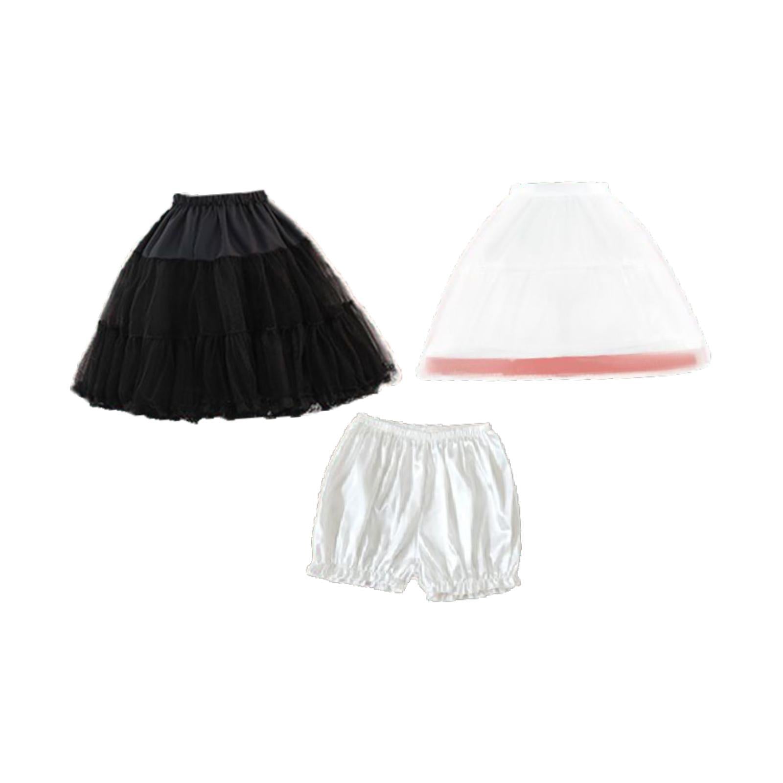 Women Petticoat Skirt Half Slips Princess Lady Ballet Dress Tulle Underskirt 55cm