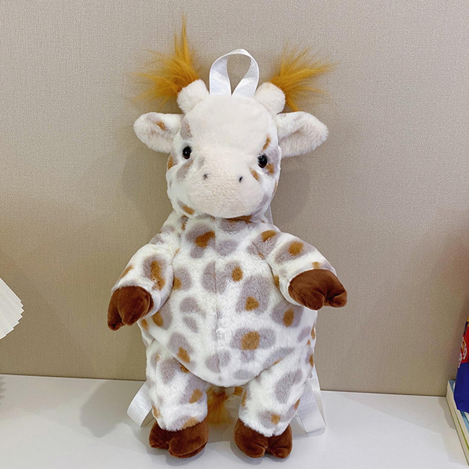 Plush Giraffe Backpack Holiday Decoration Party Favors Cute Animal Plush Bag