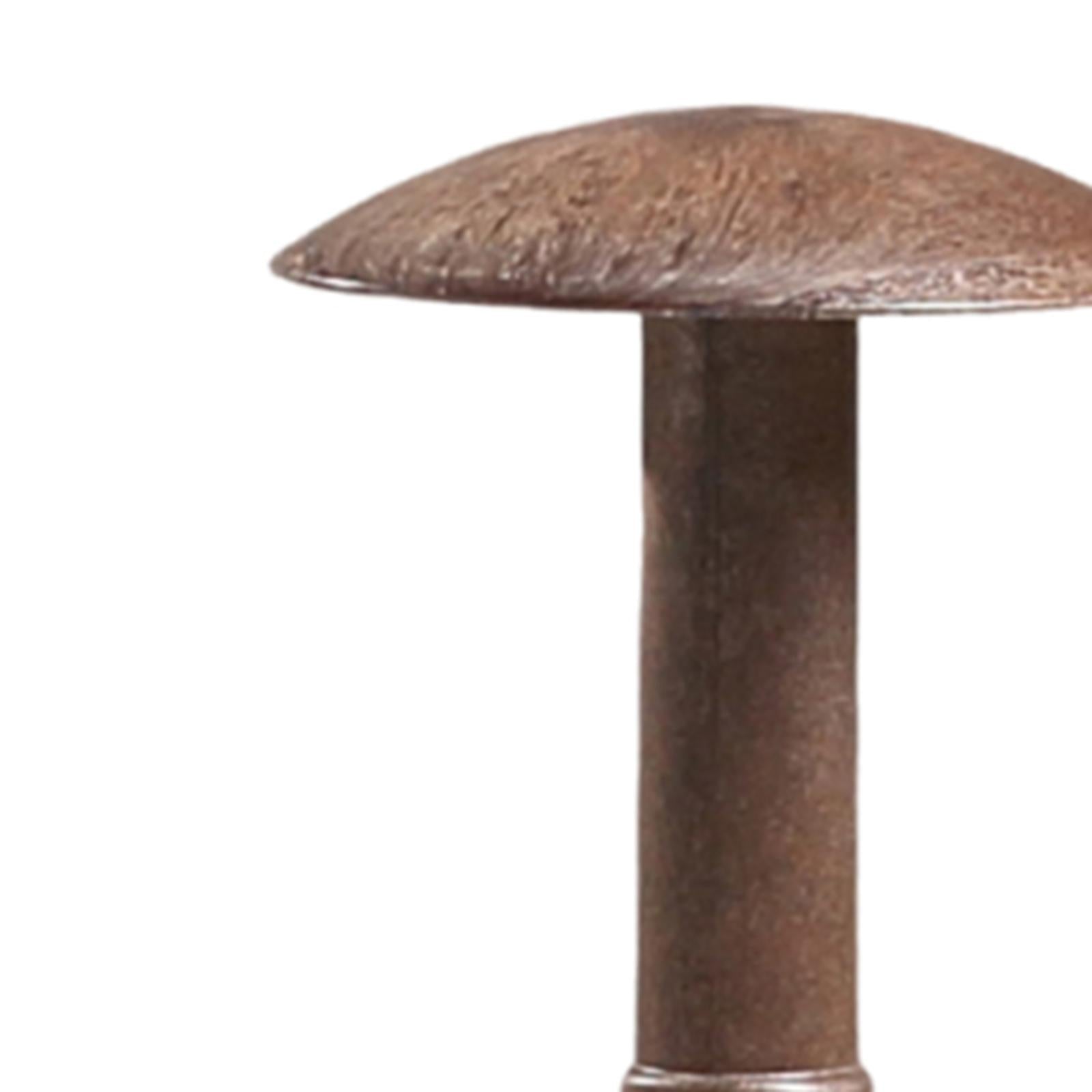 Wig Head Display Wood Domed Rustic Hat Holder for Tabletop Decoration Closet L