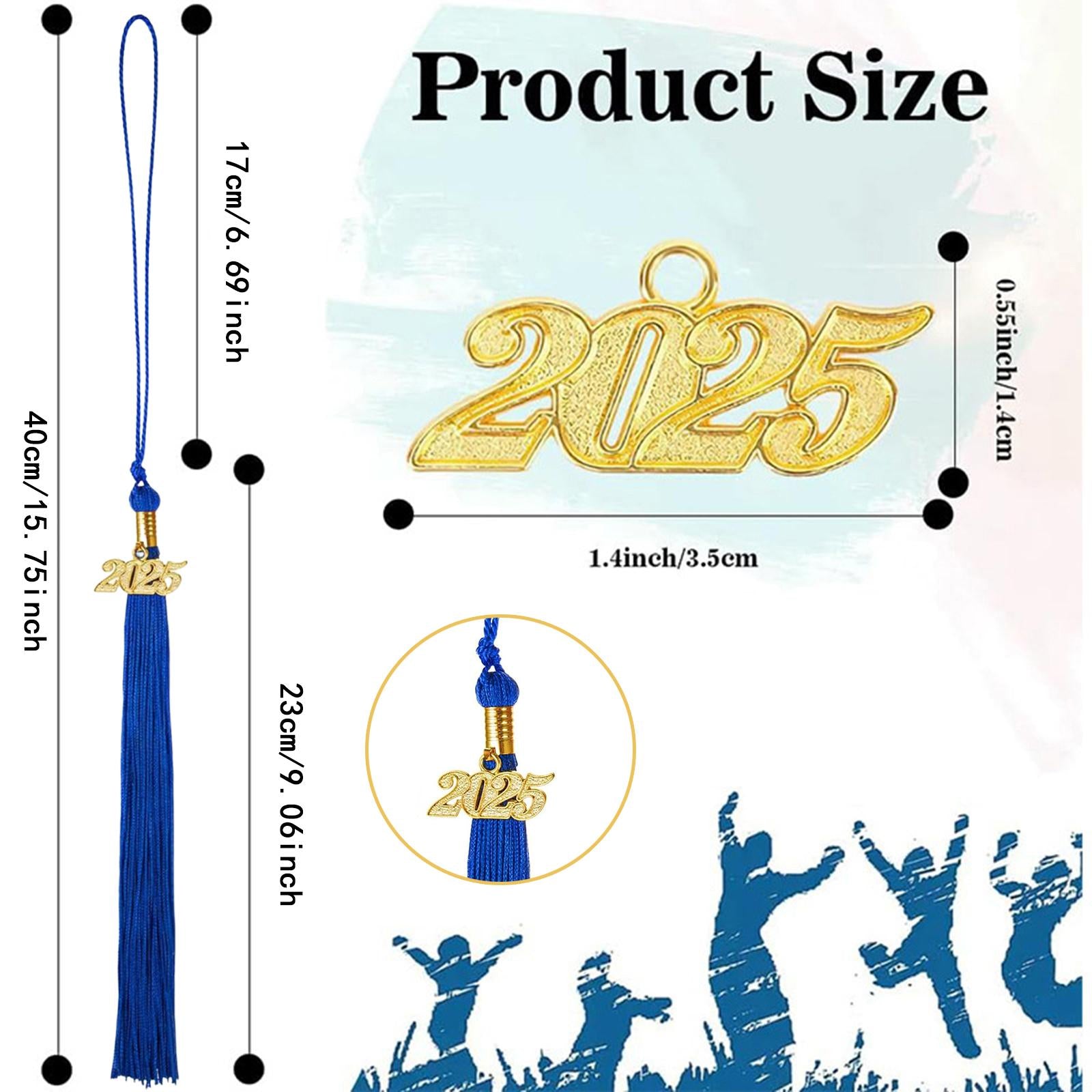 10Pcs Graduation Tassels 2025 Souvenir Party Supplies Graduation Cap Tassels blue