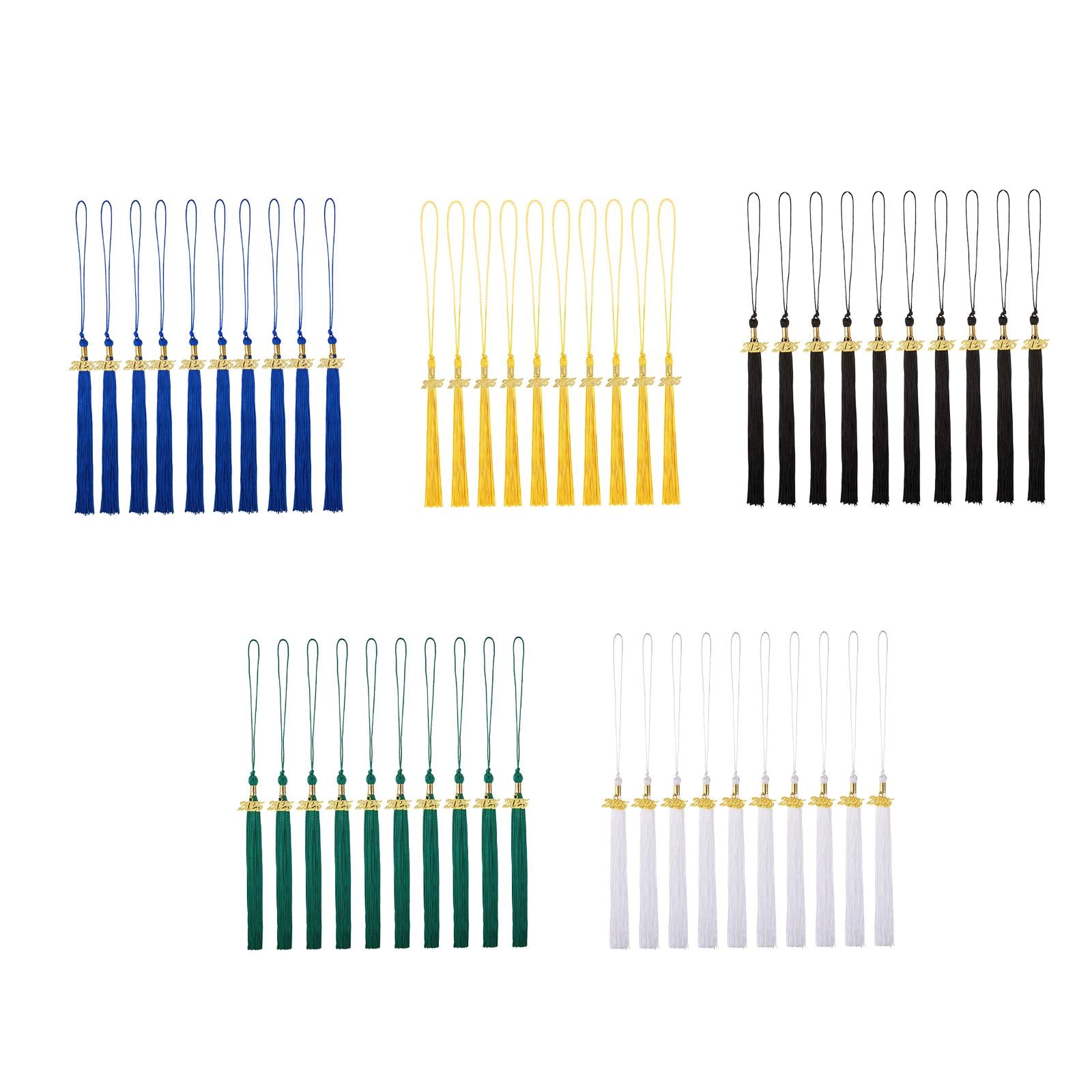 10Pcs Graduation Tassels 2025 Souvenir Party Supplies Graduation Cap Tassels blue