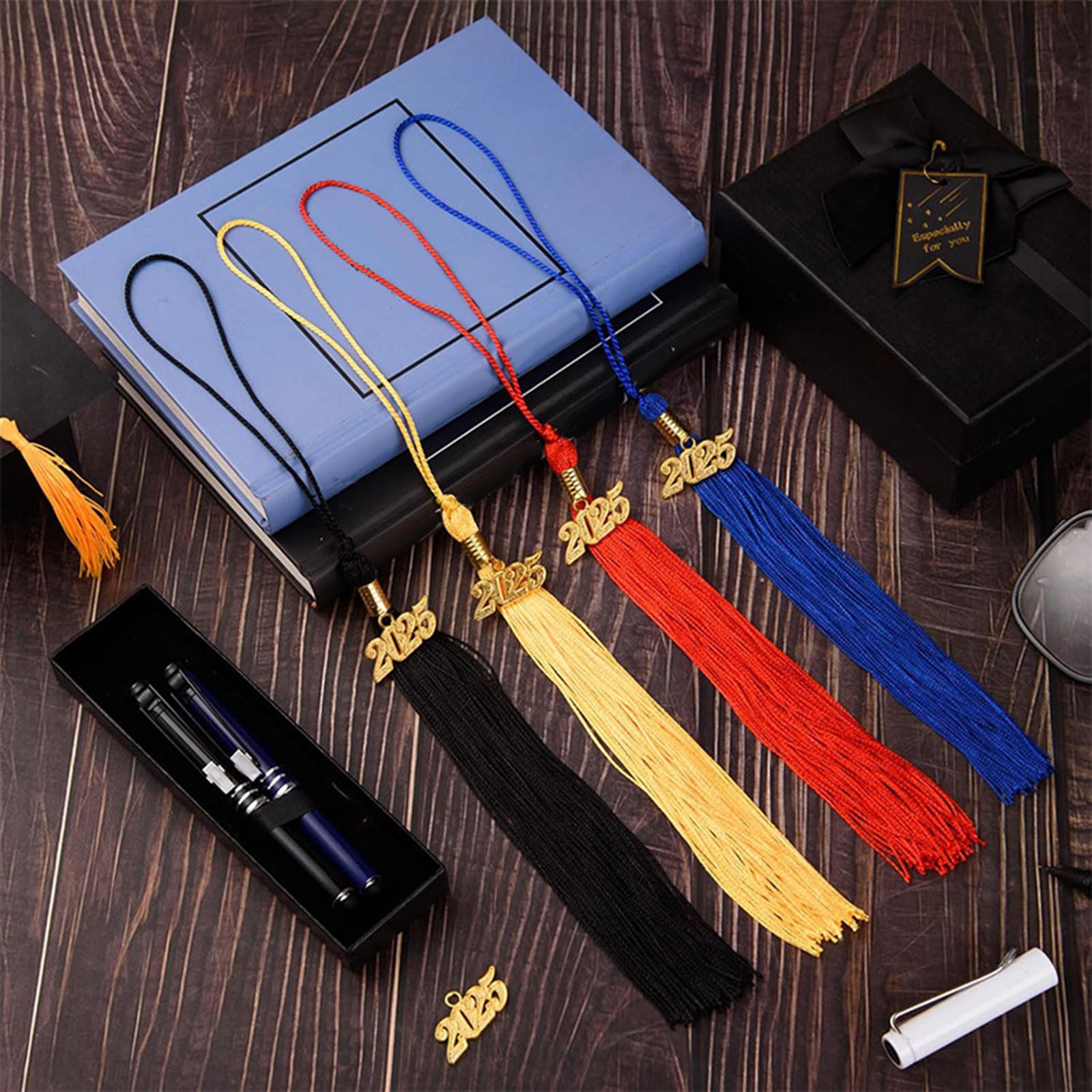 10Pcs Graduation Tassels 2025 Souvenir Party Supplies Graduation Cap Tassels black