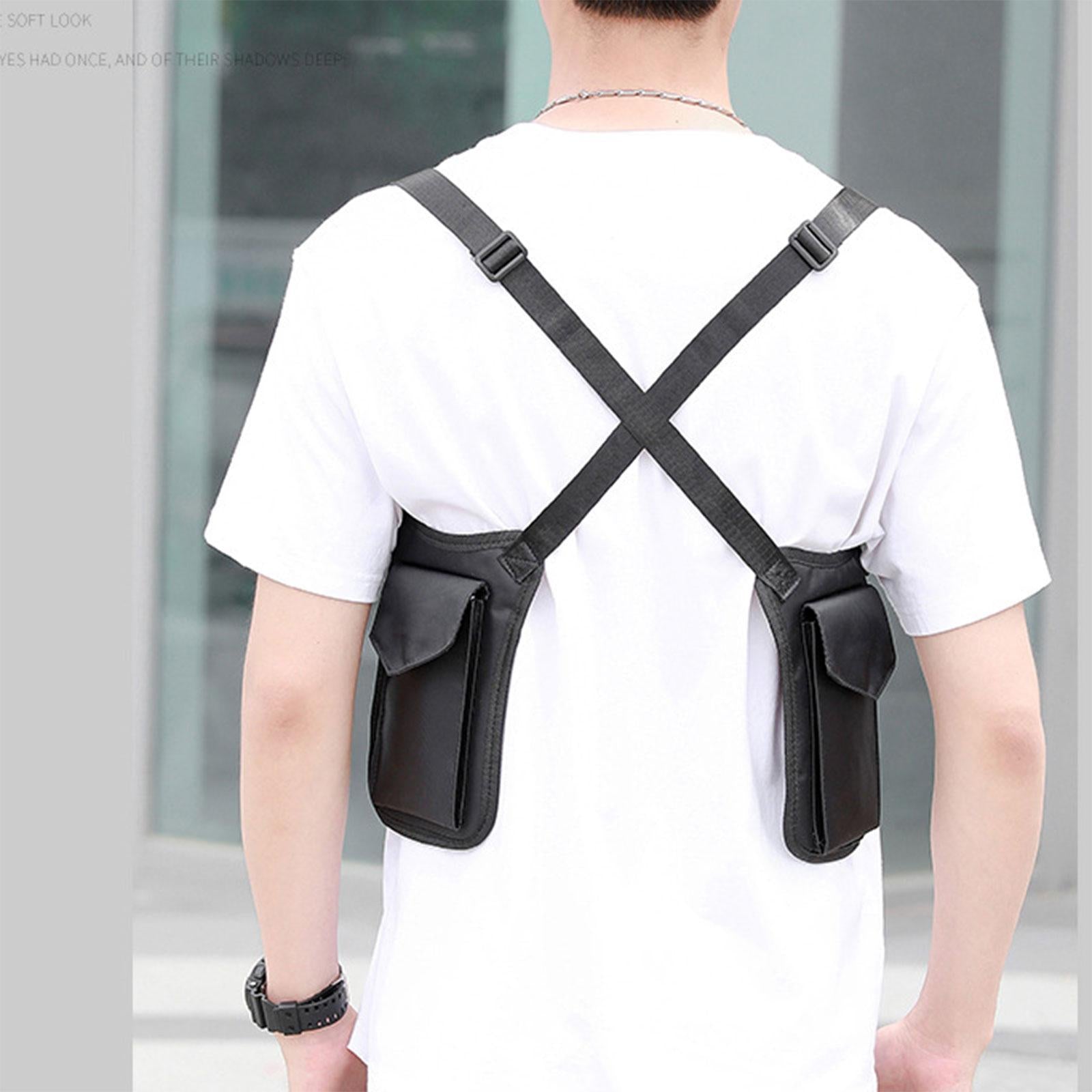 Hidden Underarm Shoulder Bag Fashion Pack Pocket for Shopping Outdoor Hiking No Keychain Buckle