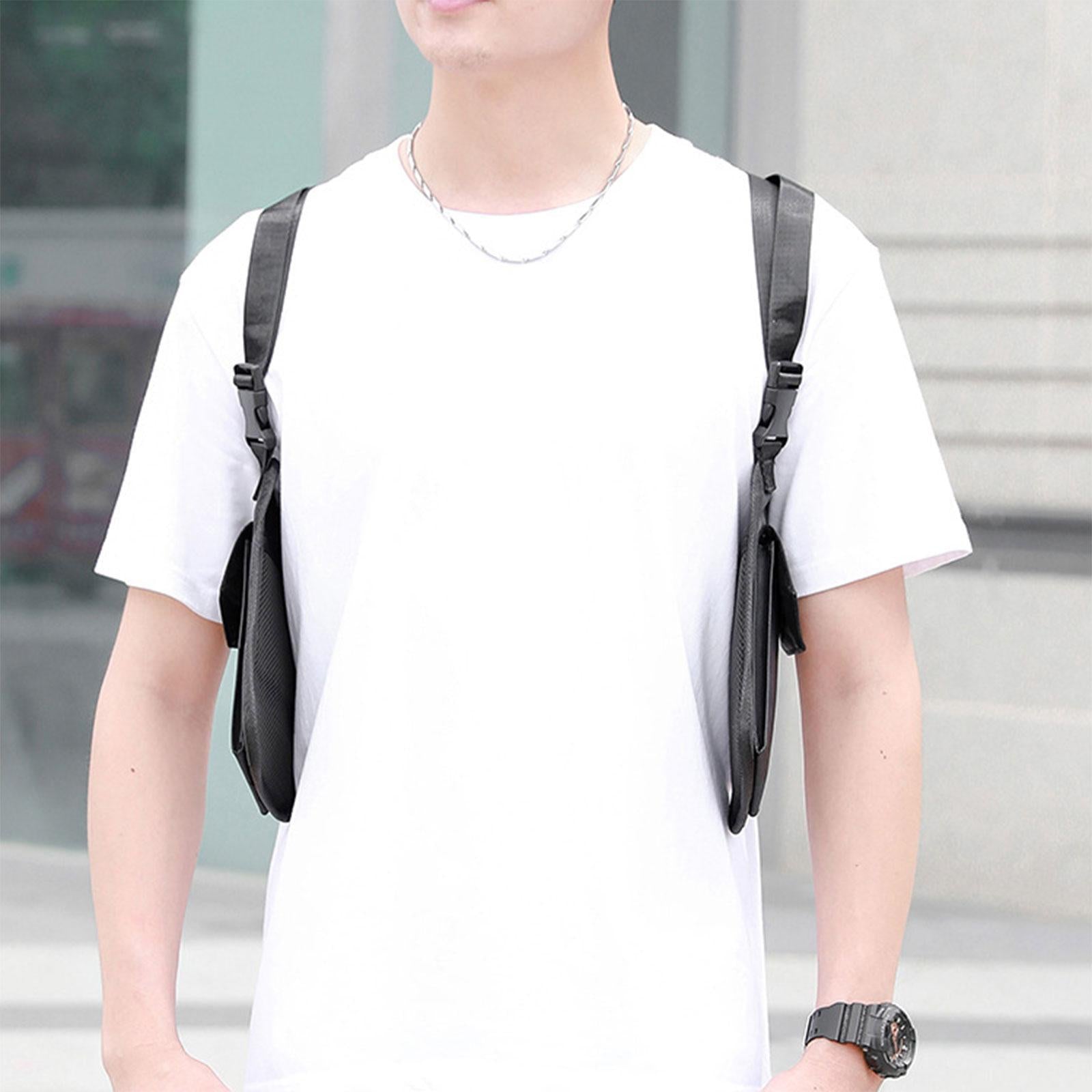 Hidden Underarm Shoulder Bag Fashion Pack Pocket for Shopping Outdoor Hiking No Keychain Buckle