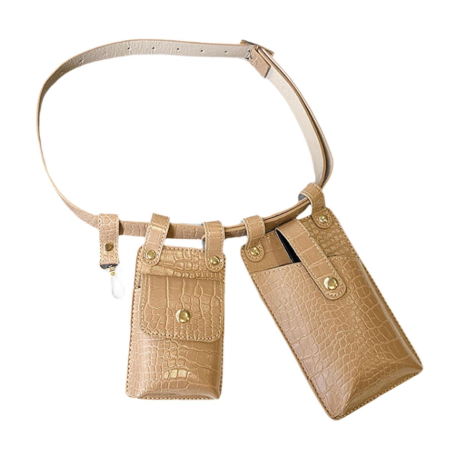 Waist Bag for Women Portable Fashion Shoulder Bag for Walking Outdoor Travel Khaki