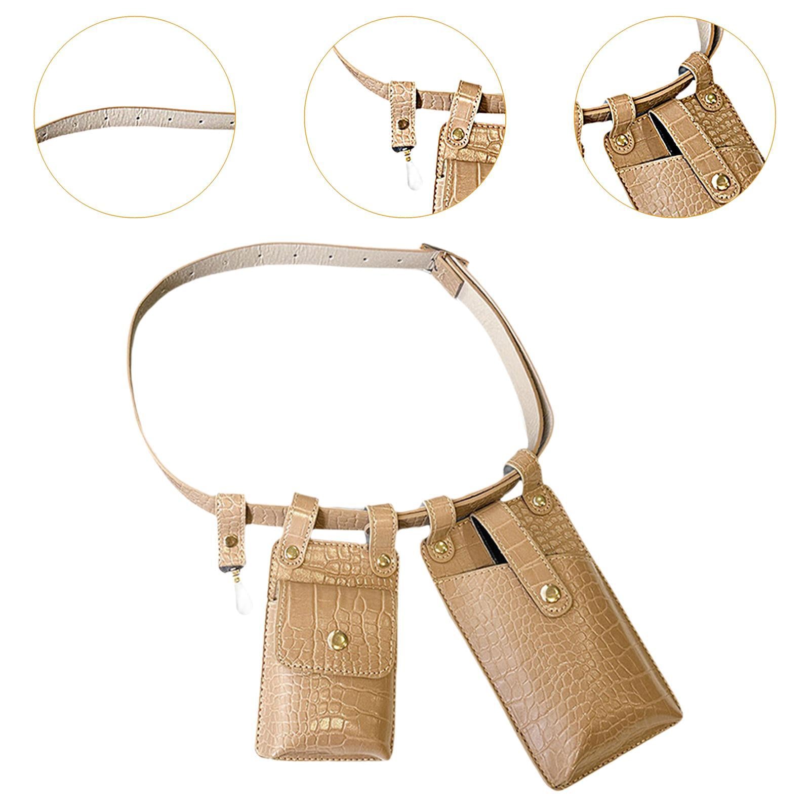 Waist Bag for Women Portable Fashion Shoulder Bag for Walking Outdoor Travel Khaki
