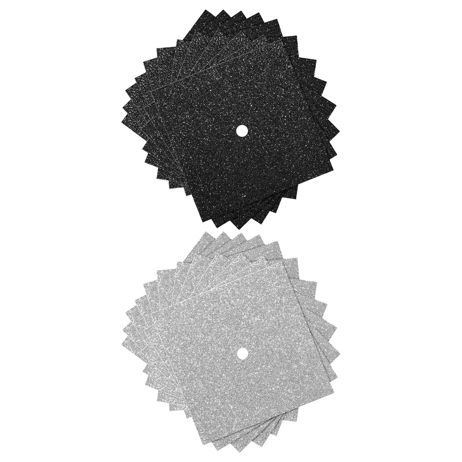 12 Pieces Construction Paper Graduation Hat Topper Graduation Cap Decoration black