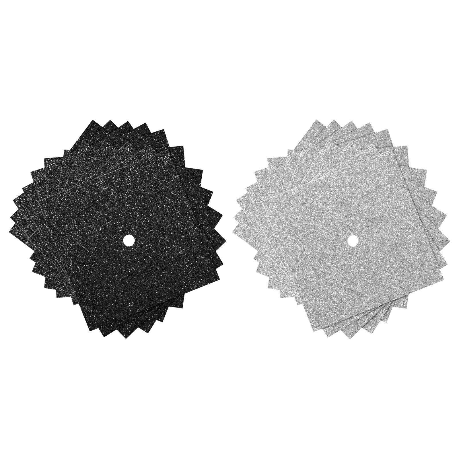 12 Pieces Construction Paper Graduation Hat Topper Graduation Cap Decoration black