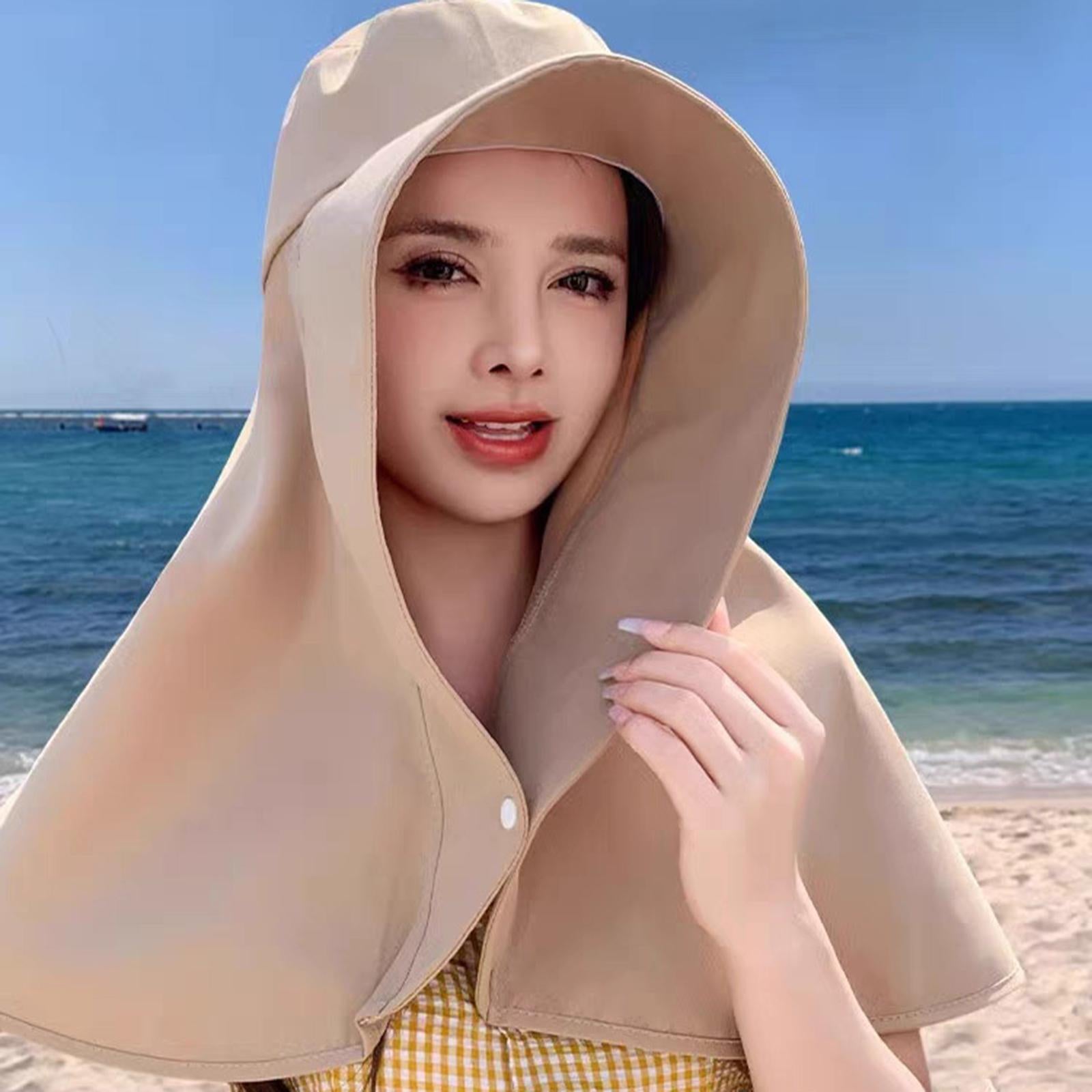 Sun Visor Hat Adjustable Beach Cap for Walking Dog Outdoor Activities Hiking Khaki