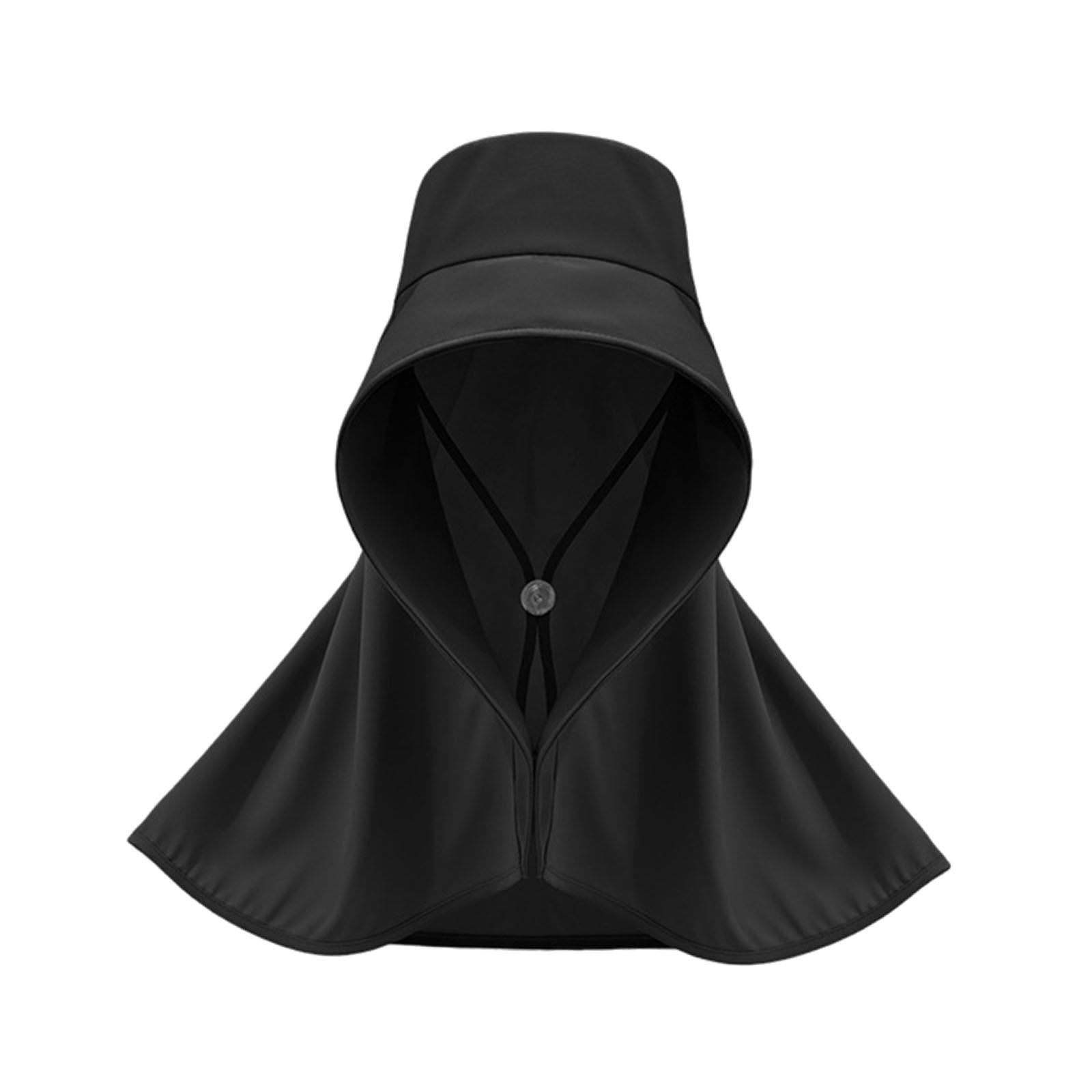 Sun Visor Hat Adjustable Beach Cap for Walking Dog Outdoor Activities Hiking Black