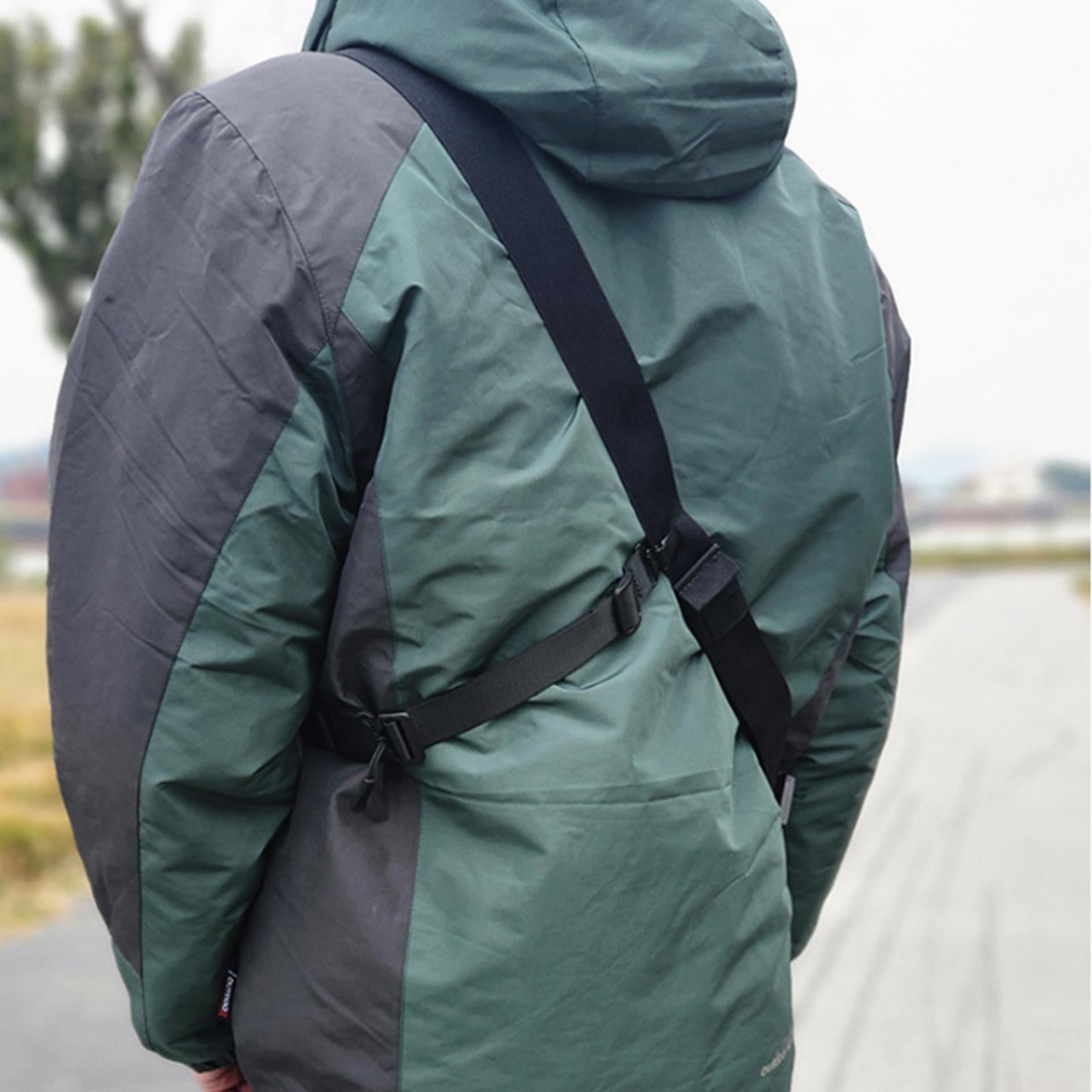 Crossbody Bag Chest Strap Sling Backpack Strap for Travel Backpacking Biking