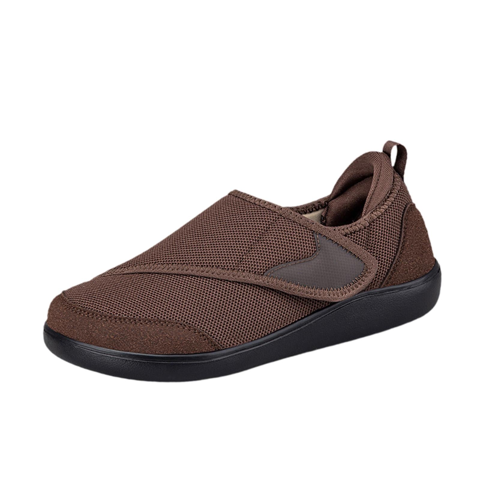 Womens Mesh Sneakers Soft Non Slip Soles Round Toe Walking Shoes 40 Brown