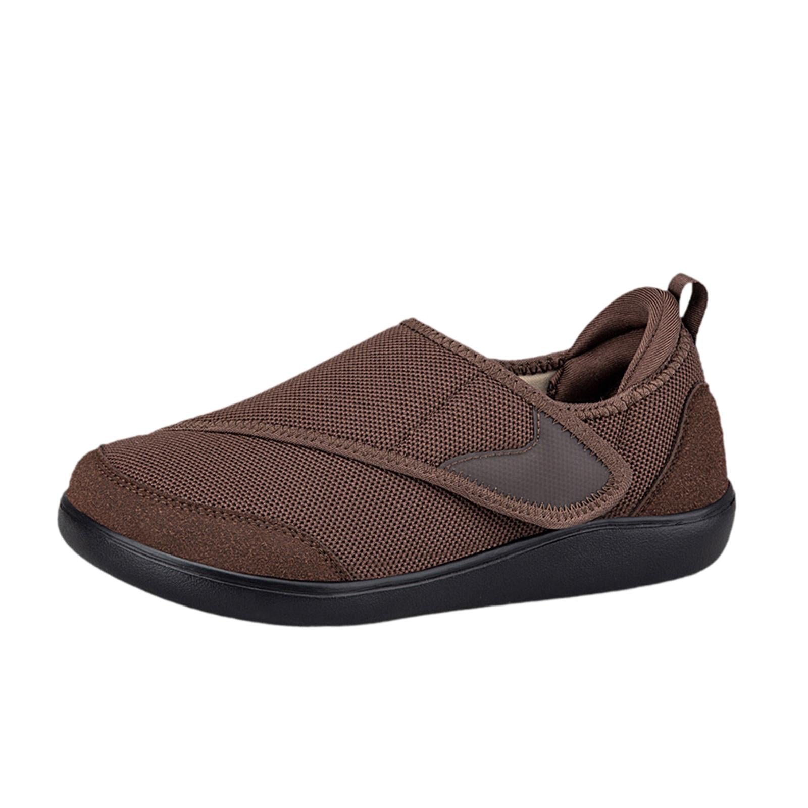 Womens Mesh Sneakers Soft Non Slip Soles Round Toe Walking Shoes 40 Brown