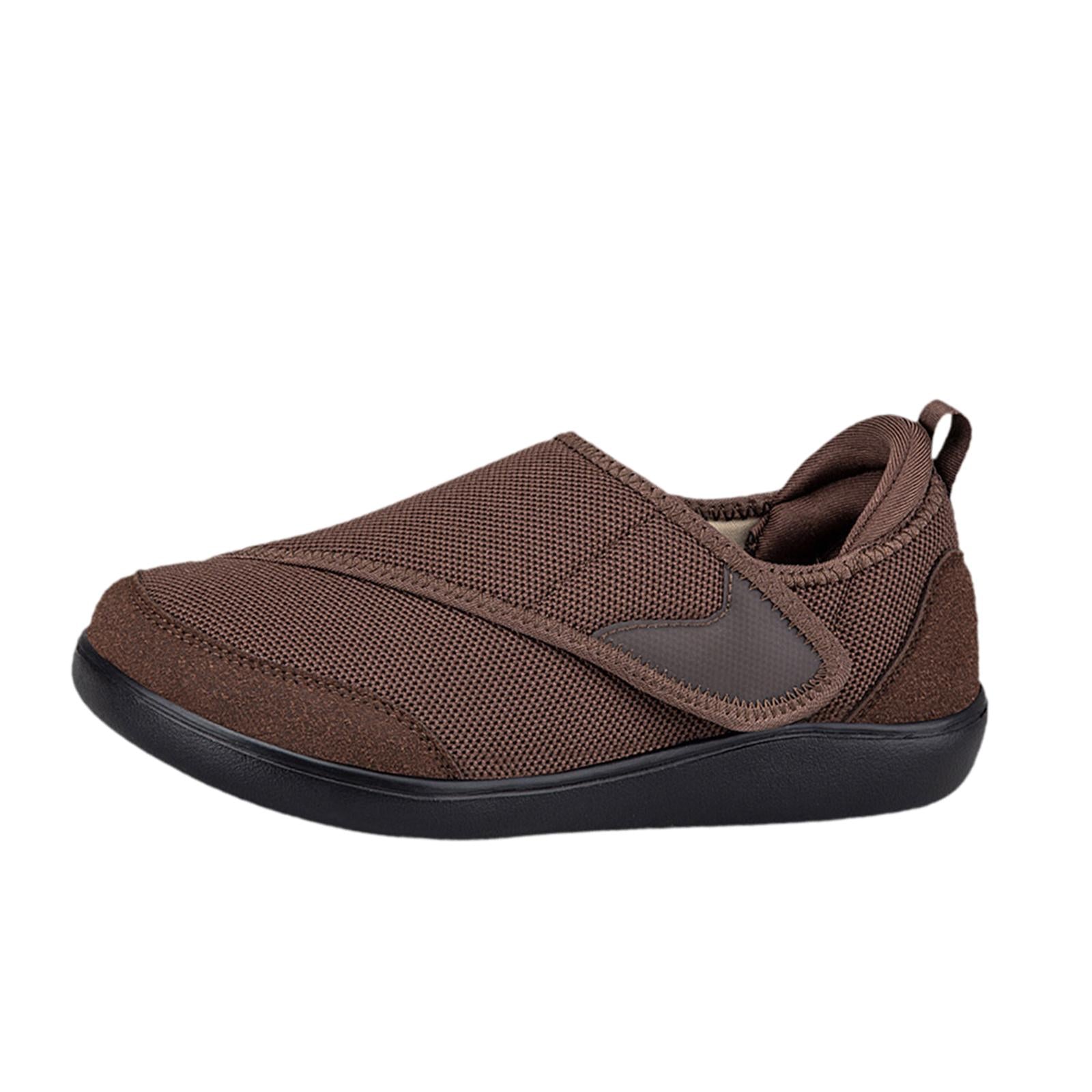 Womens Mesh Sneakers Soft Non Slip Soles Round Toe Walking Shoes 40 Brown